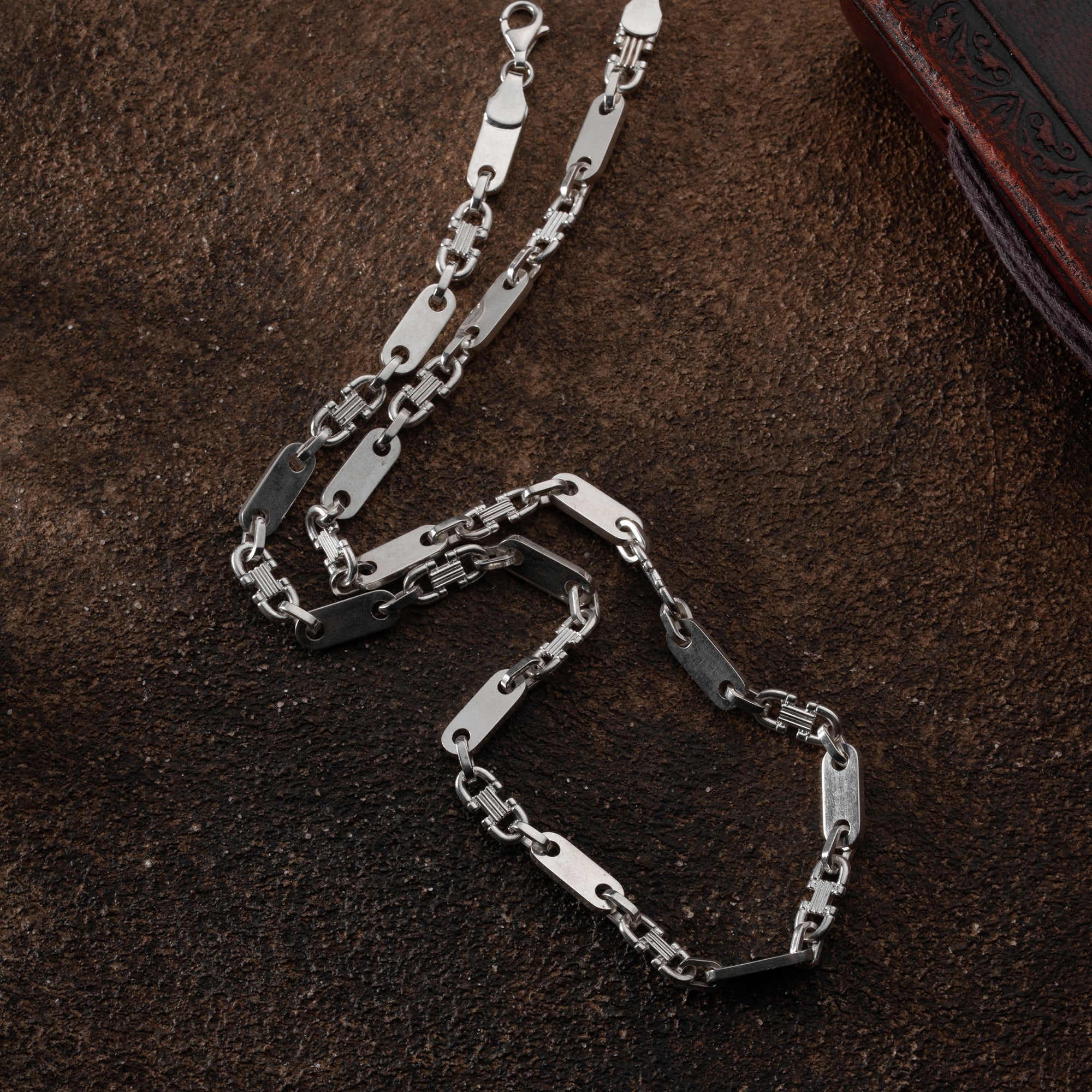 PLATTEN HALSKETTE | 925 SILBER.