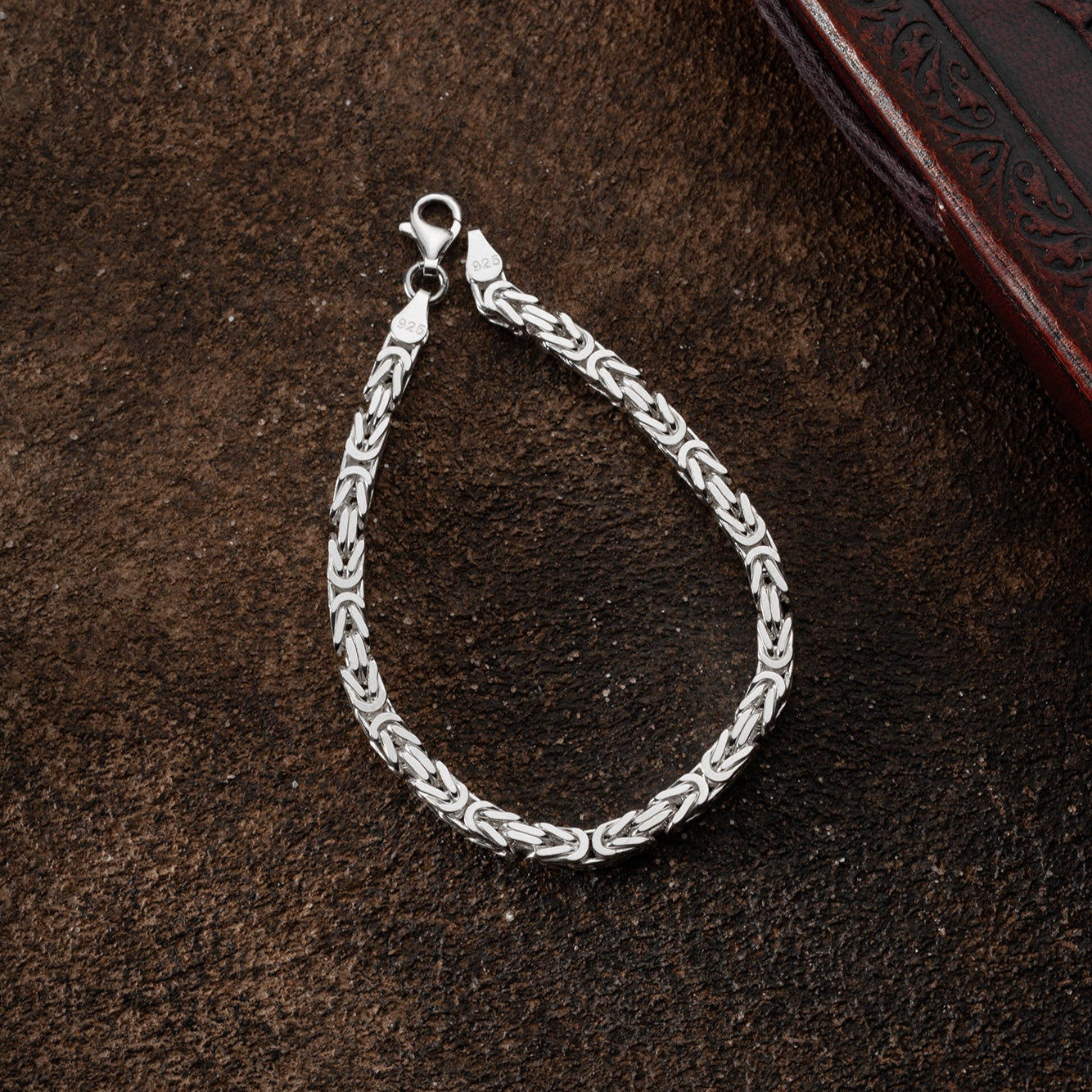 KÖNIGSARMBAND VIERKANT MASSIV 4MM | 925 SILBER.