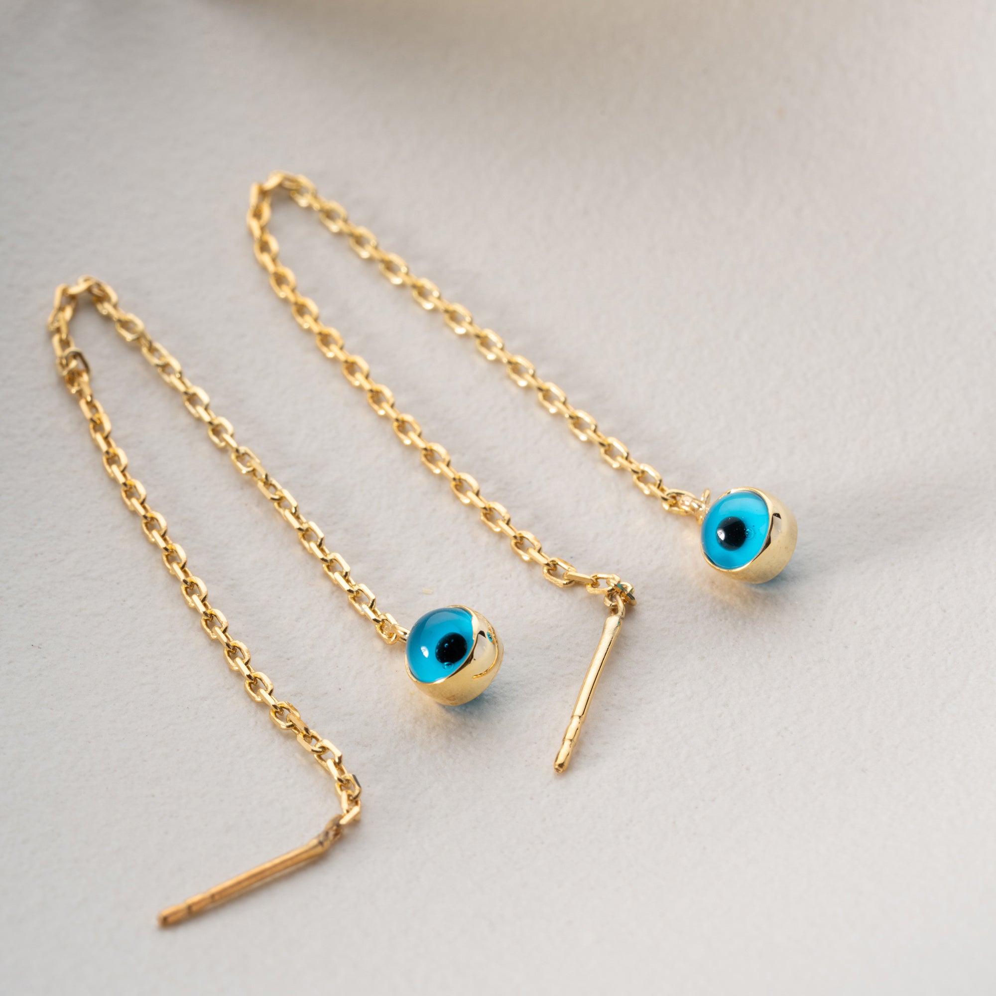 NAZAR HÄNGEND OHRRING | 925 SILBER