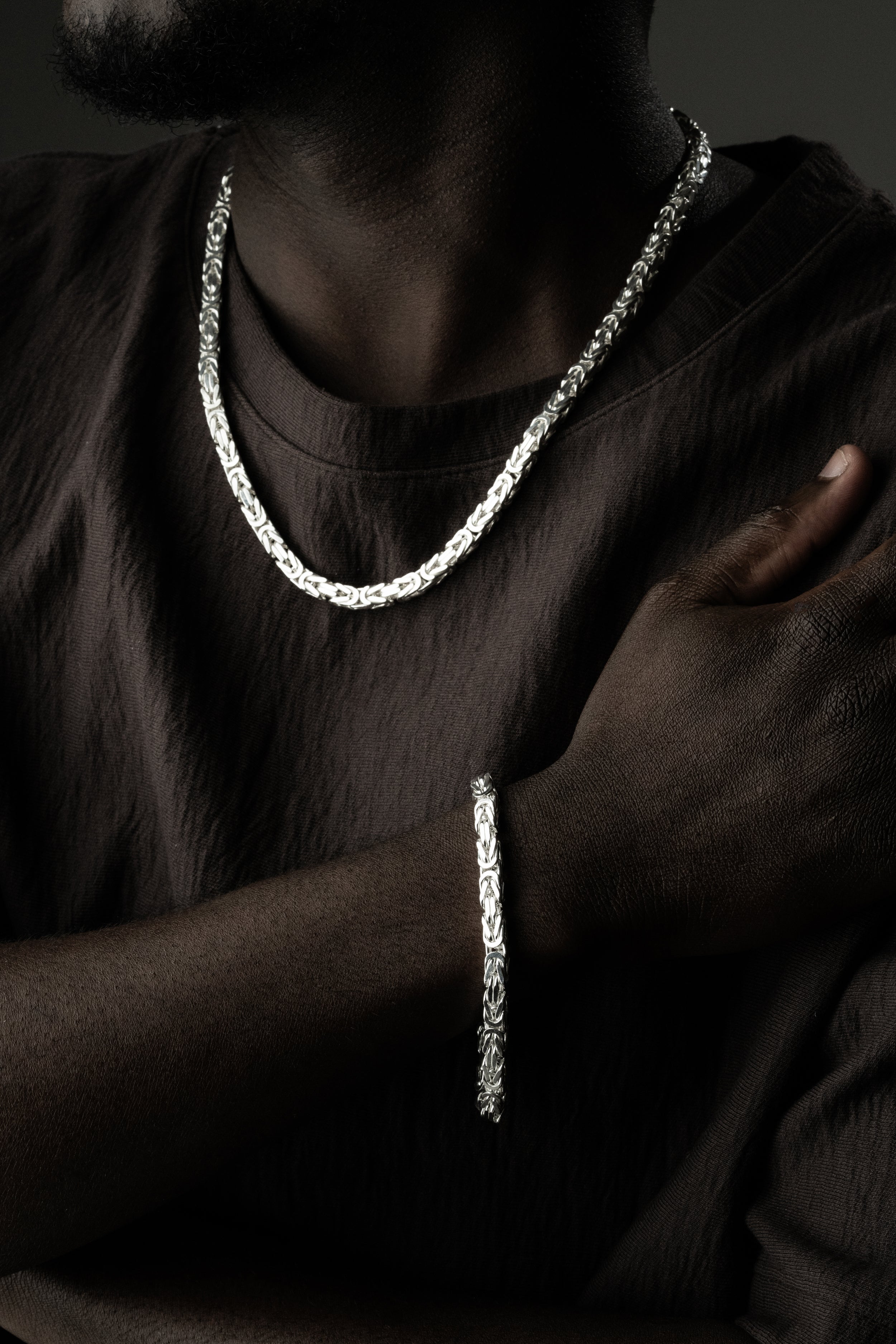 KÖNIGSKETTE SET 6 MM | 925 SILBER.