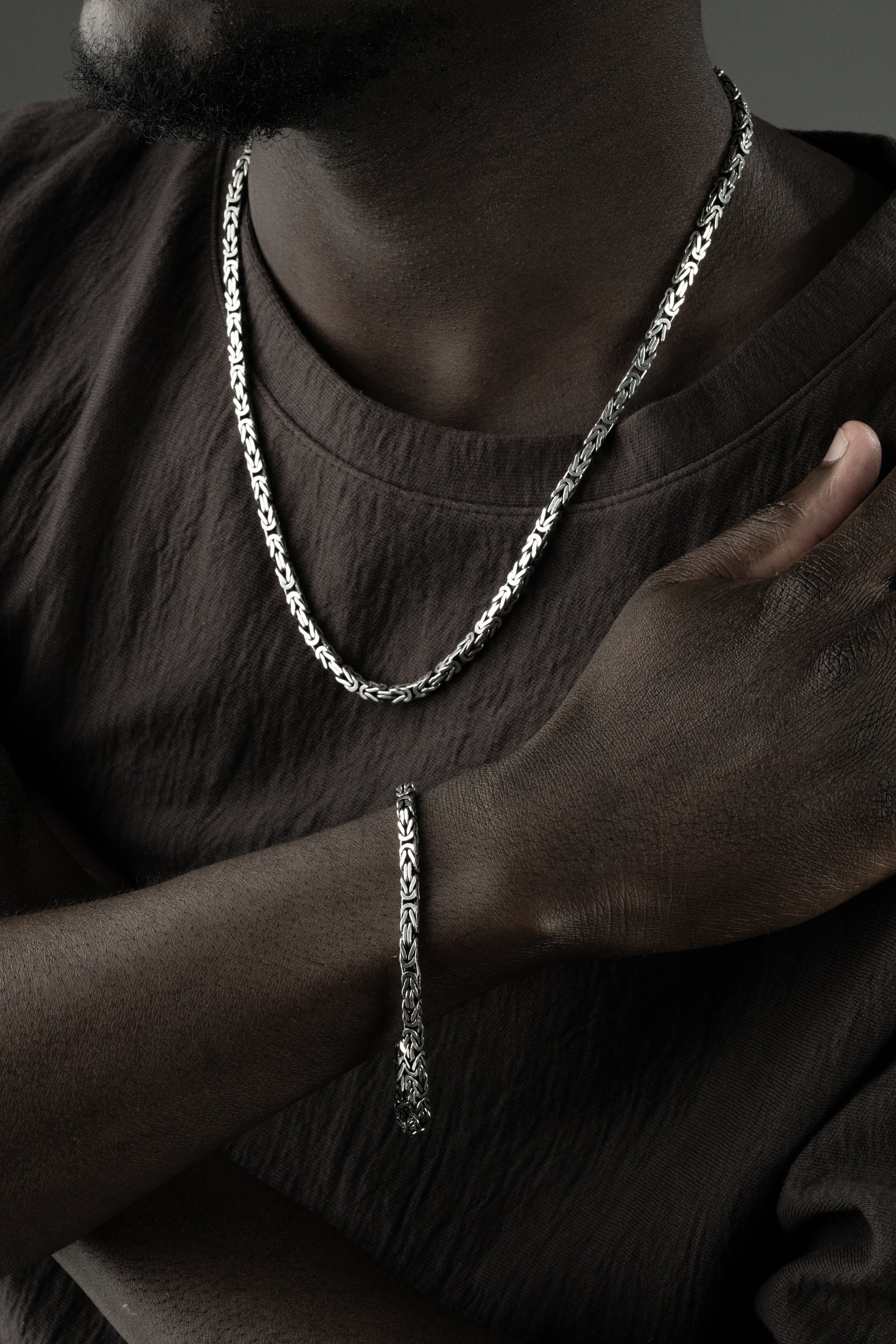 KÖNIGSKETTE 4 MM SET | 925 SILBER.