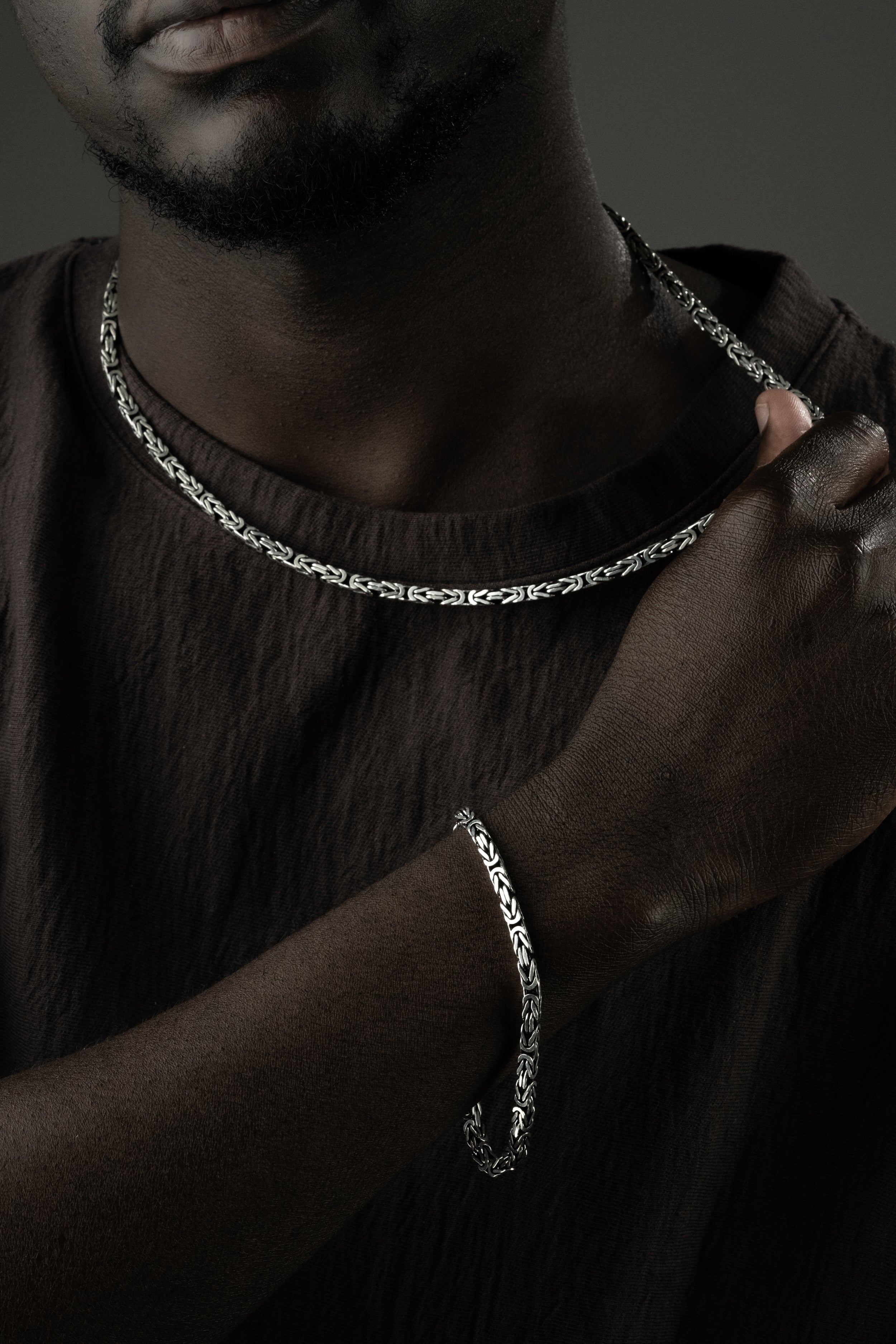 KÖNIGSKETTE 4 MM SET | 925 SILBER.