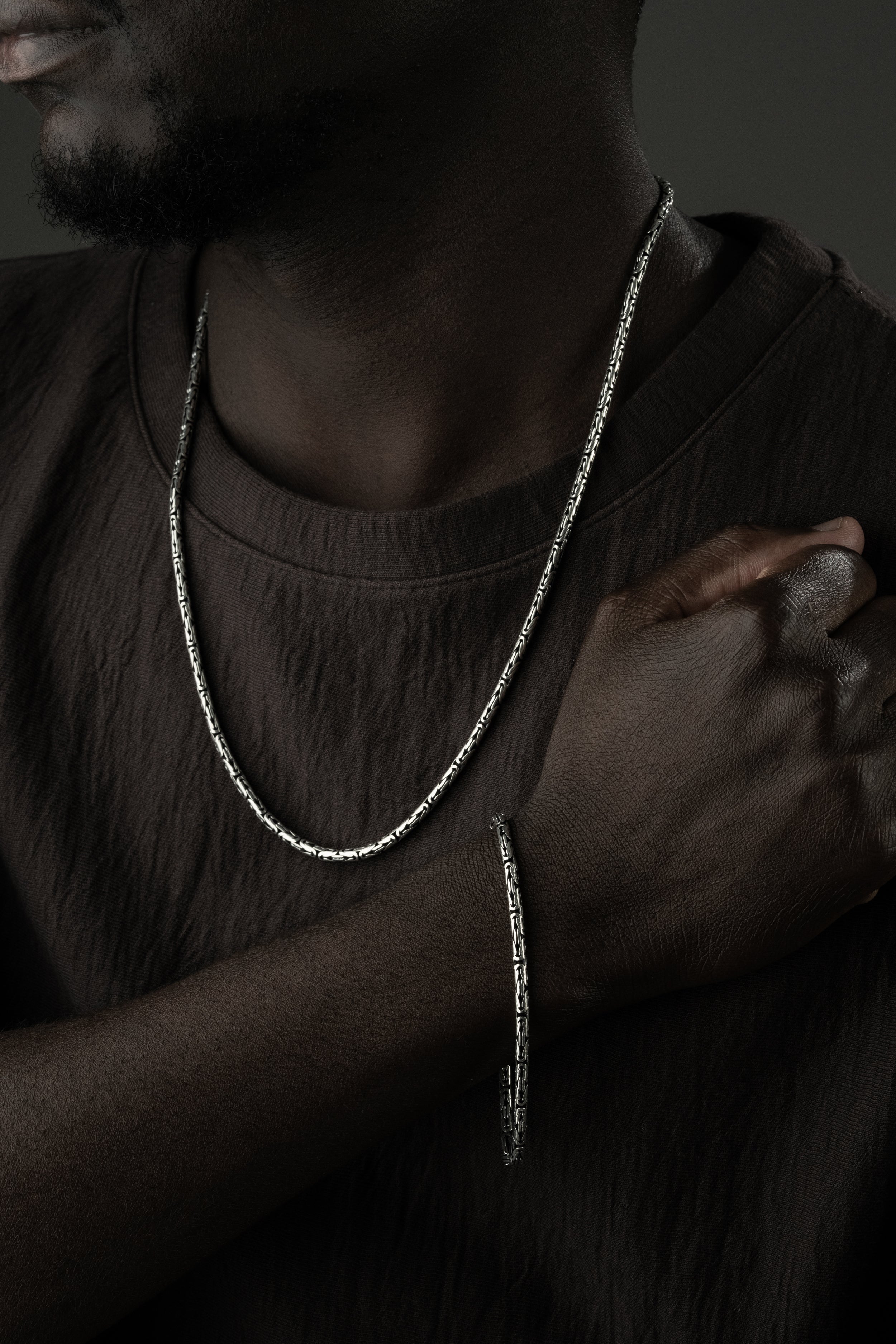 OVAL KÖNIGSKETTE 2 MM SET | 925 SILBER.