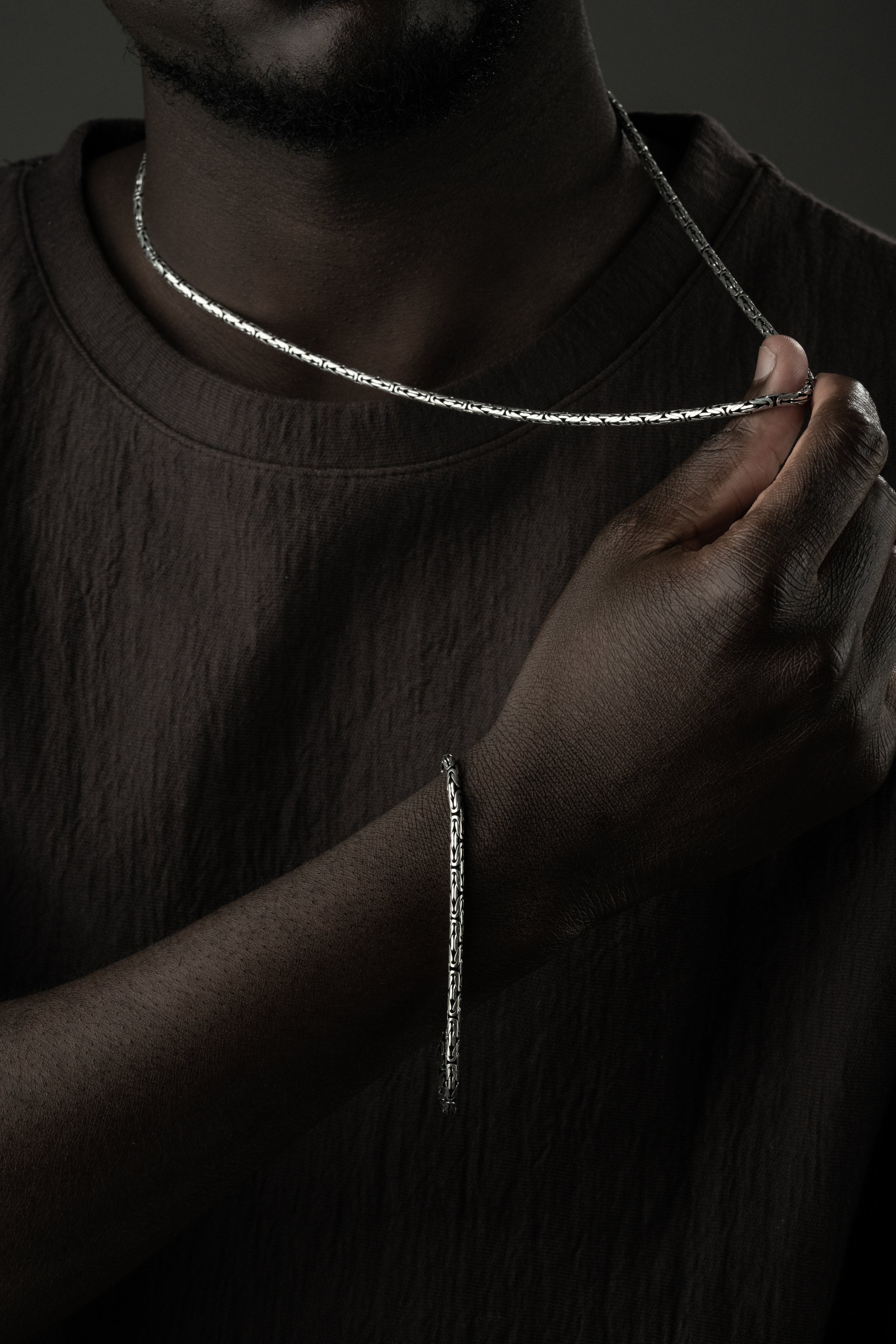 OVAL KÖNIGSKETTE 2 MM SET | 925 SILBER.