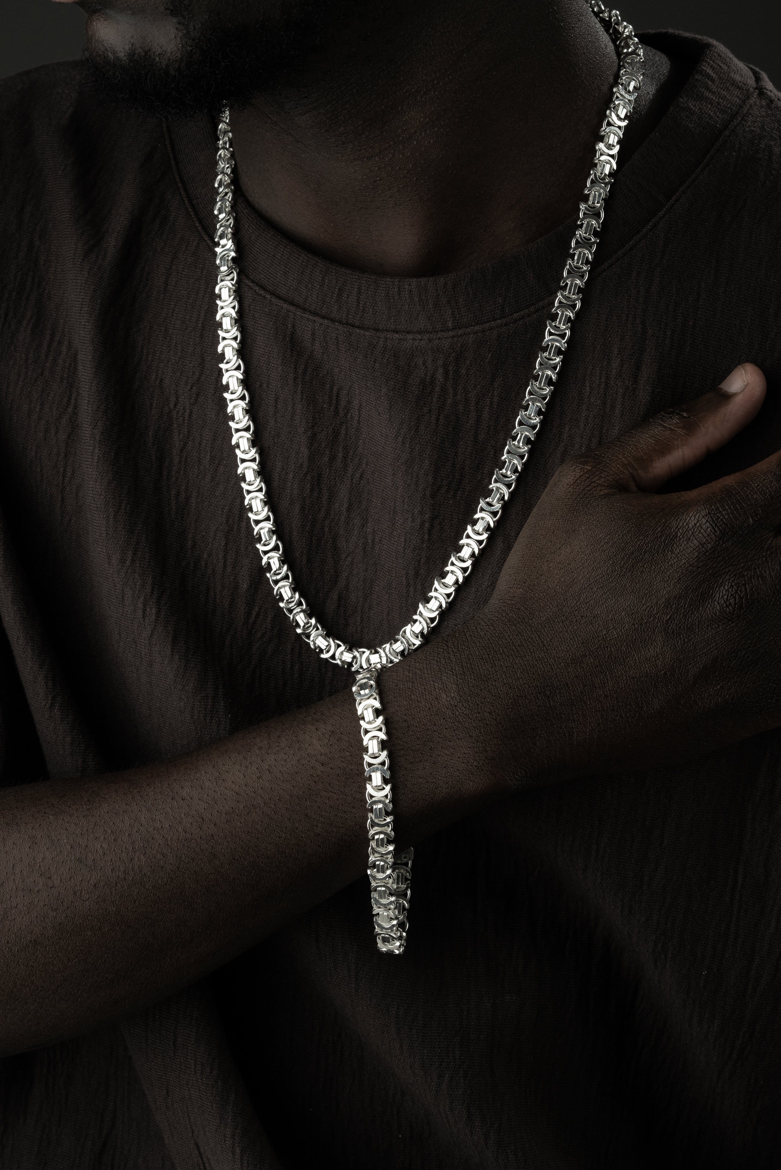 KÖNIGSKETTE FLACH SET | 925 SILBER.