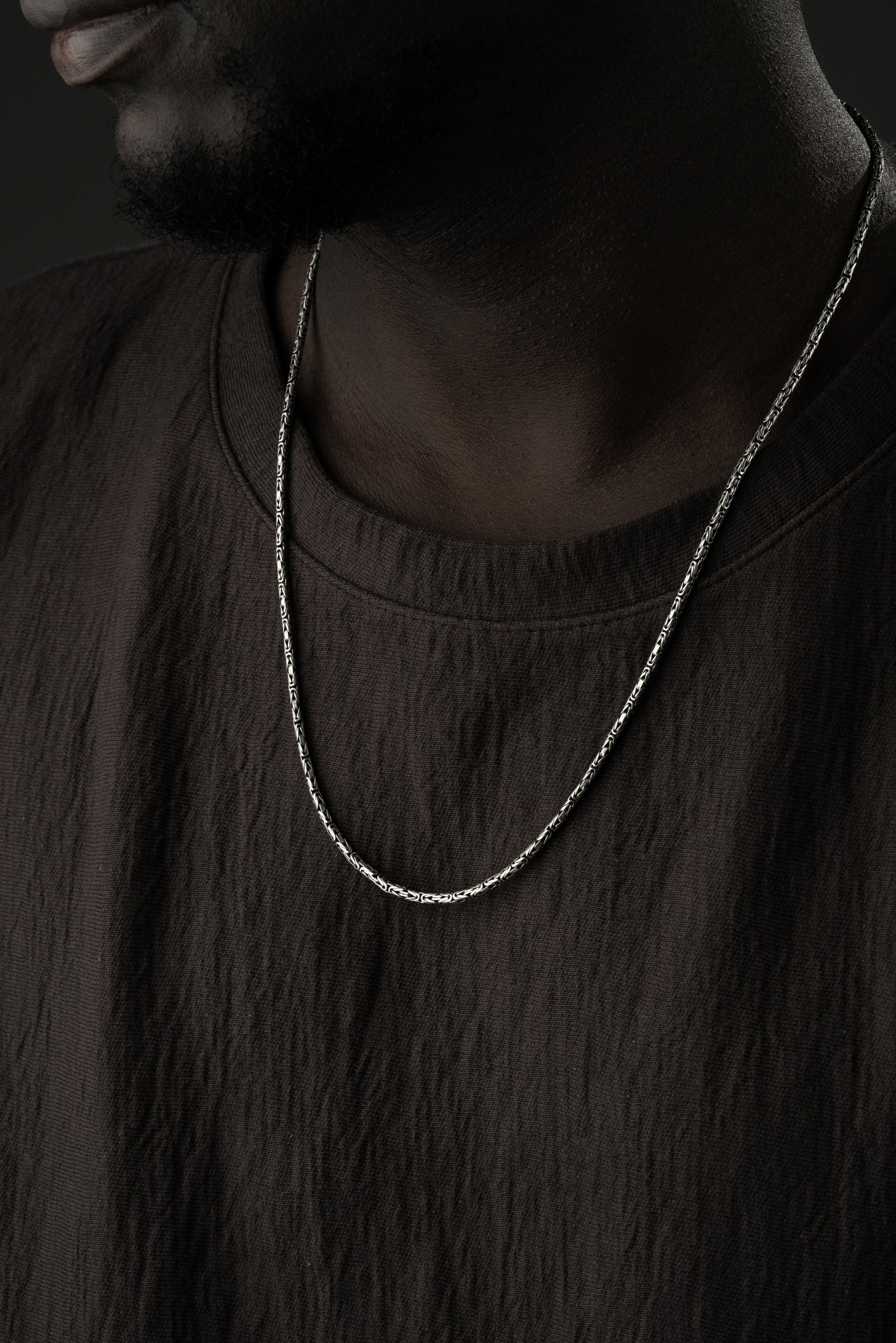 OVAL KÖNIGSKETTE 2MM HALSKETTE | 925 SILBER.