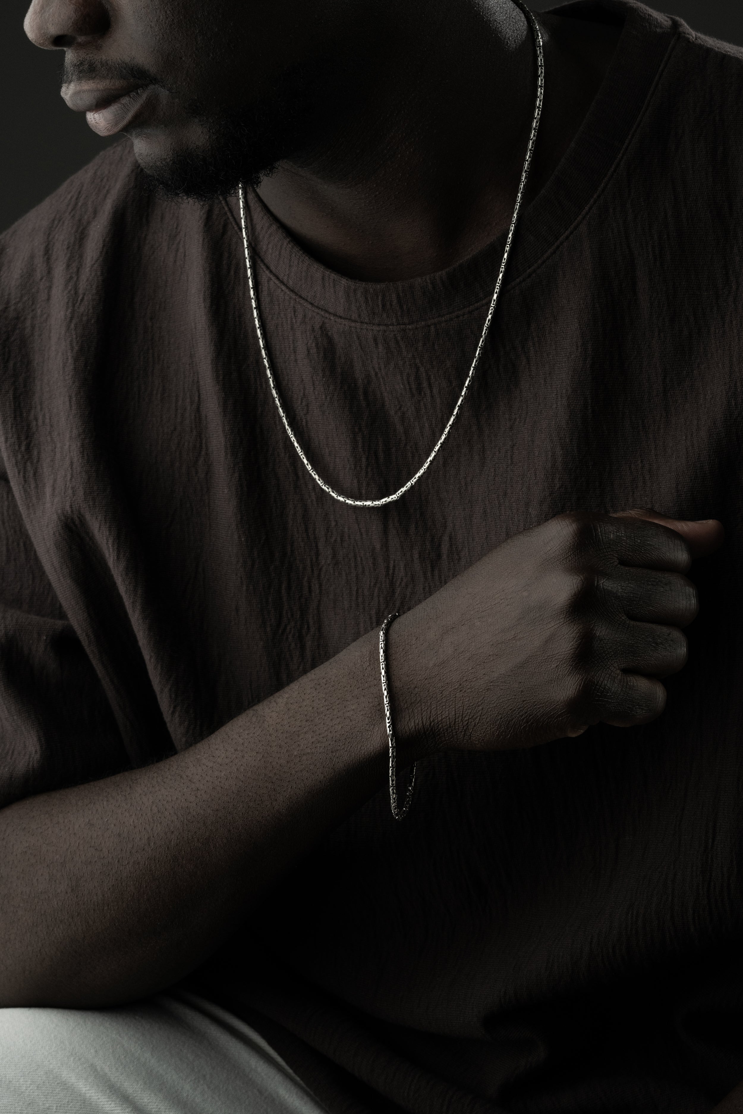 OVAL KÖNIGSKETTE 2MM SET | 925 SILBER.