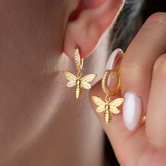 BEE OHRRINGE | 925 SILBER