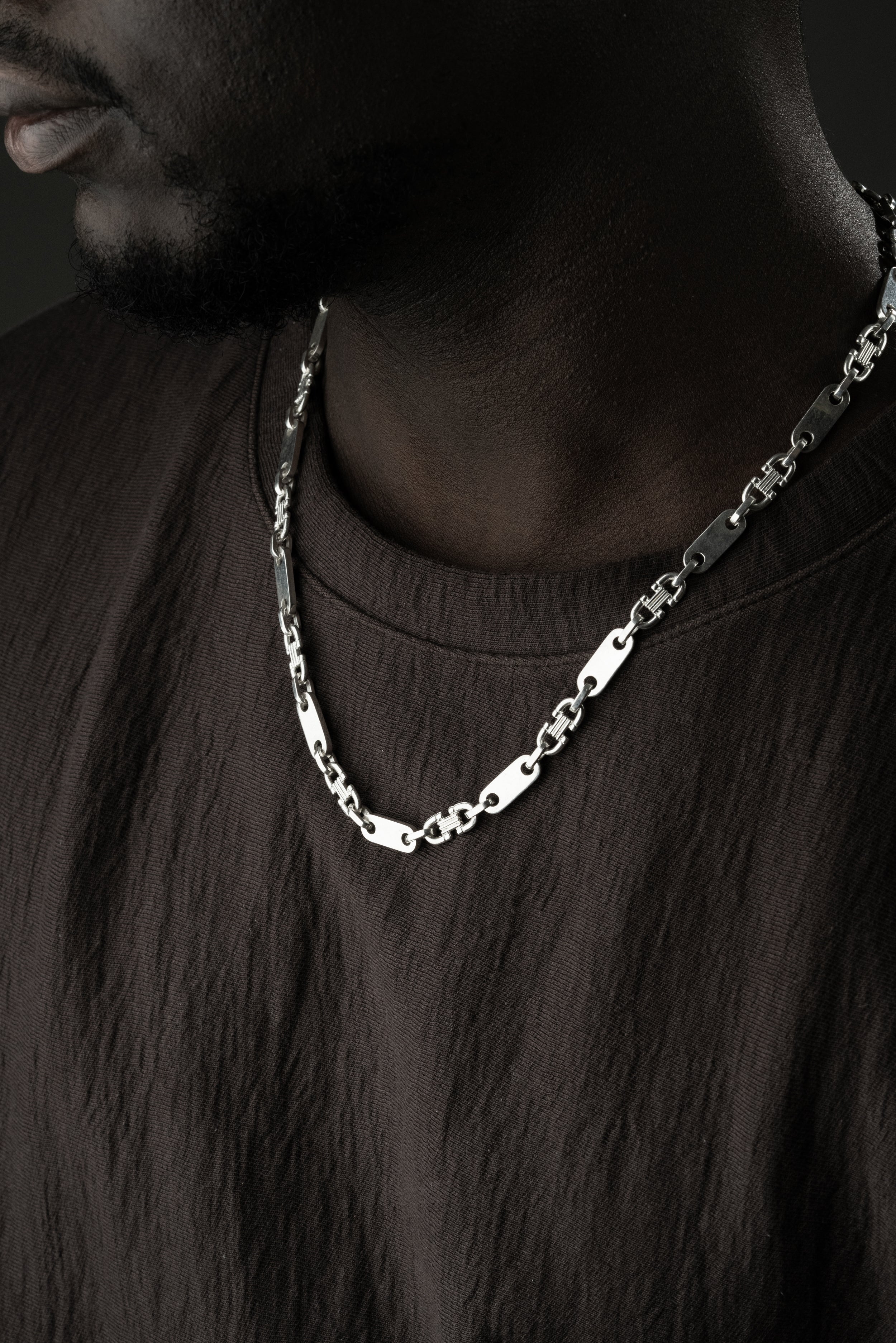 PLATTEN HALSKETTE | 925 SILBER.