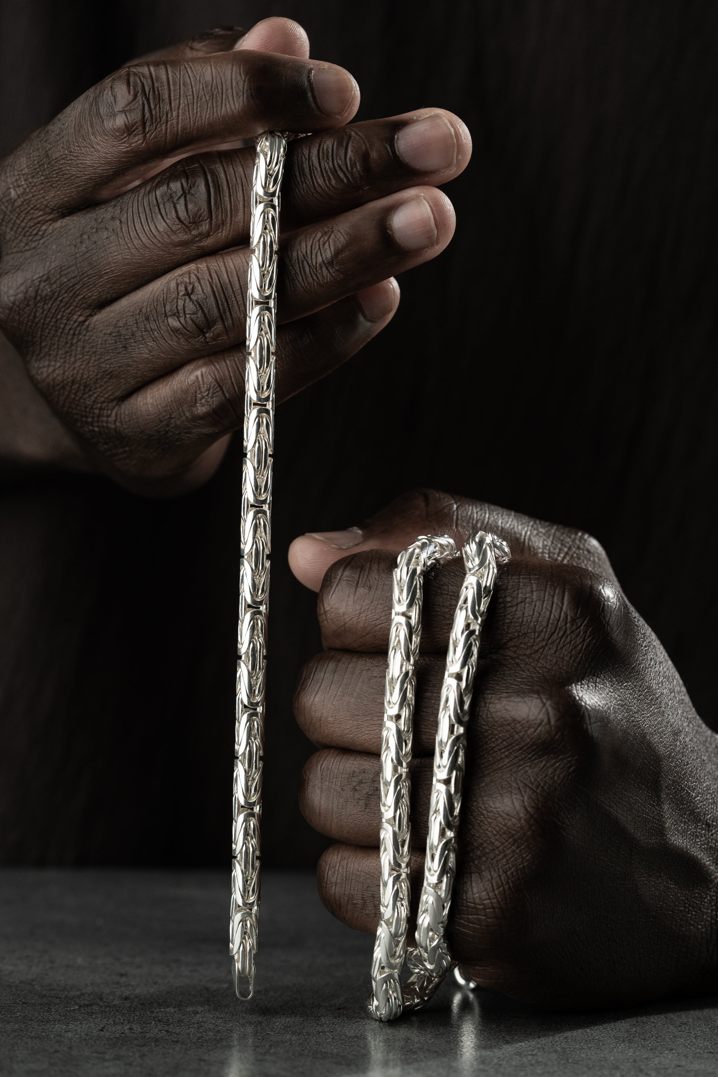 OVAL KÖNIGSKETTE 6 MM SET | 925 SILBER.