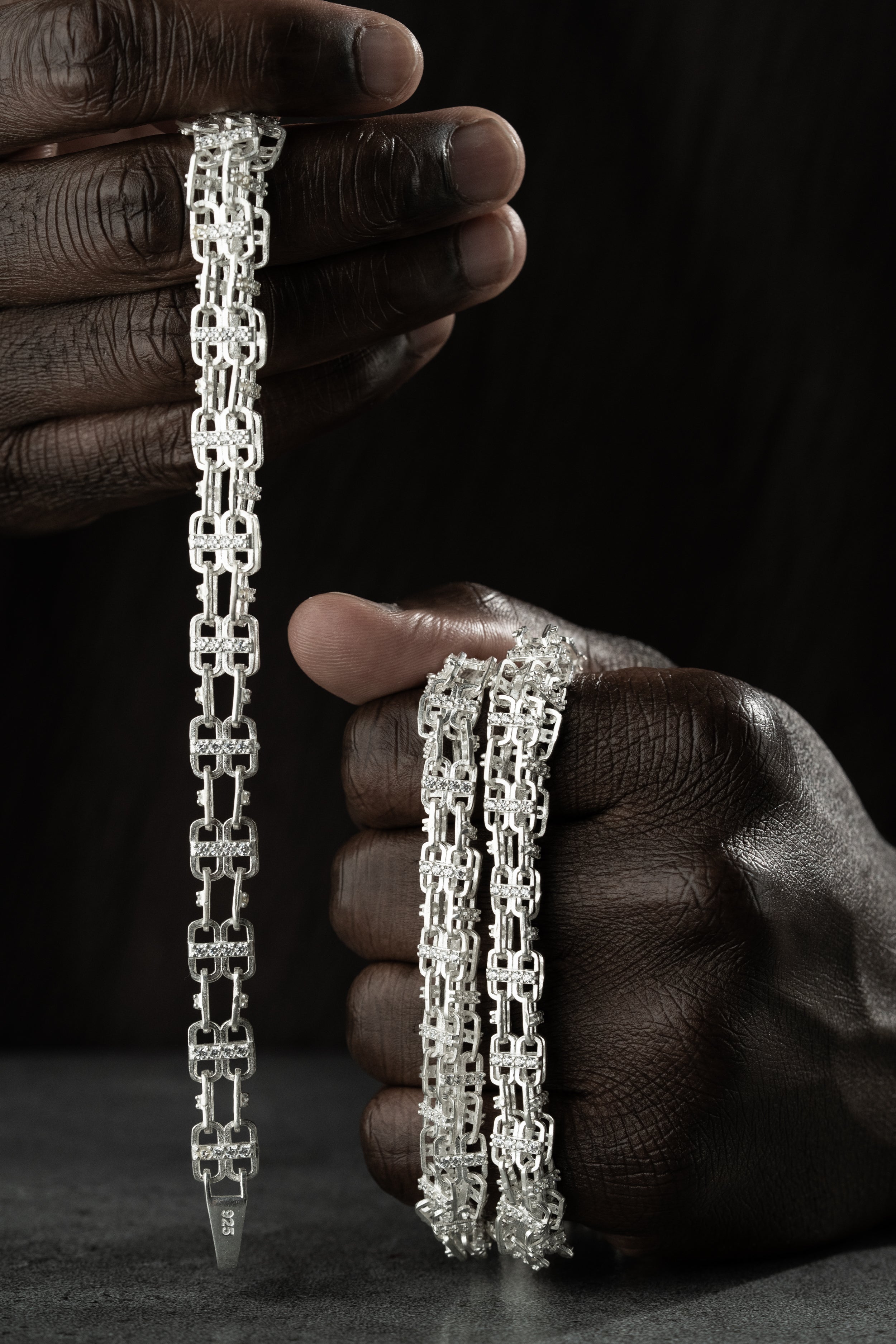 KÄFIGKETTE SET | 925 SILBER.