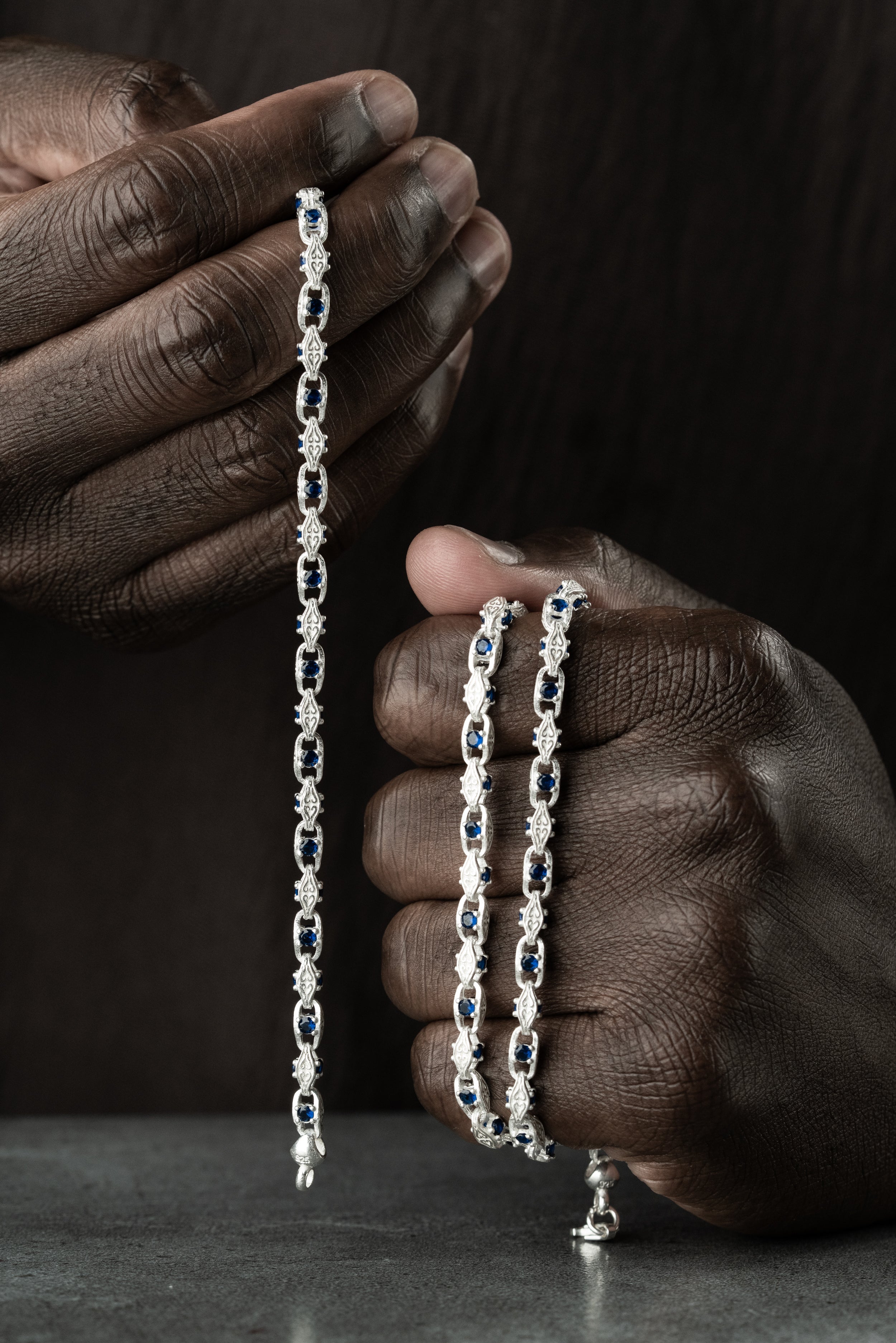 ANKER BLUE DIAMOND SET | 925 SILBER.