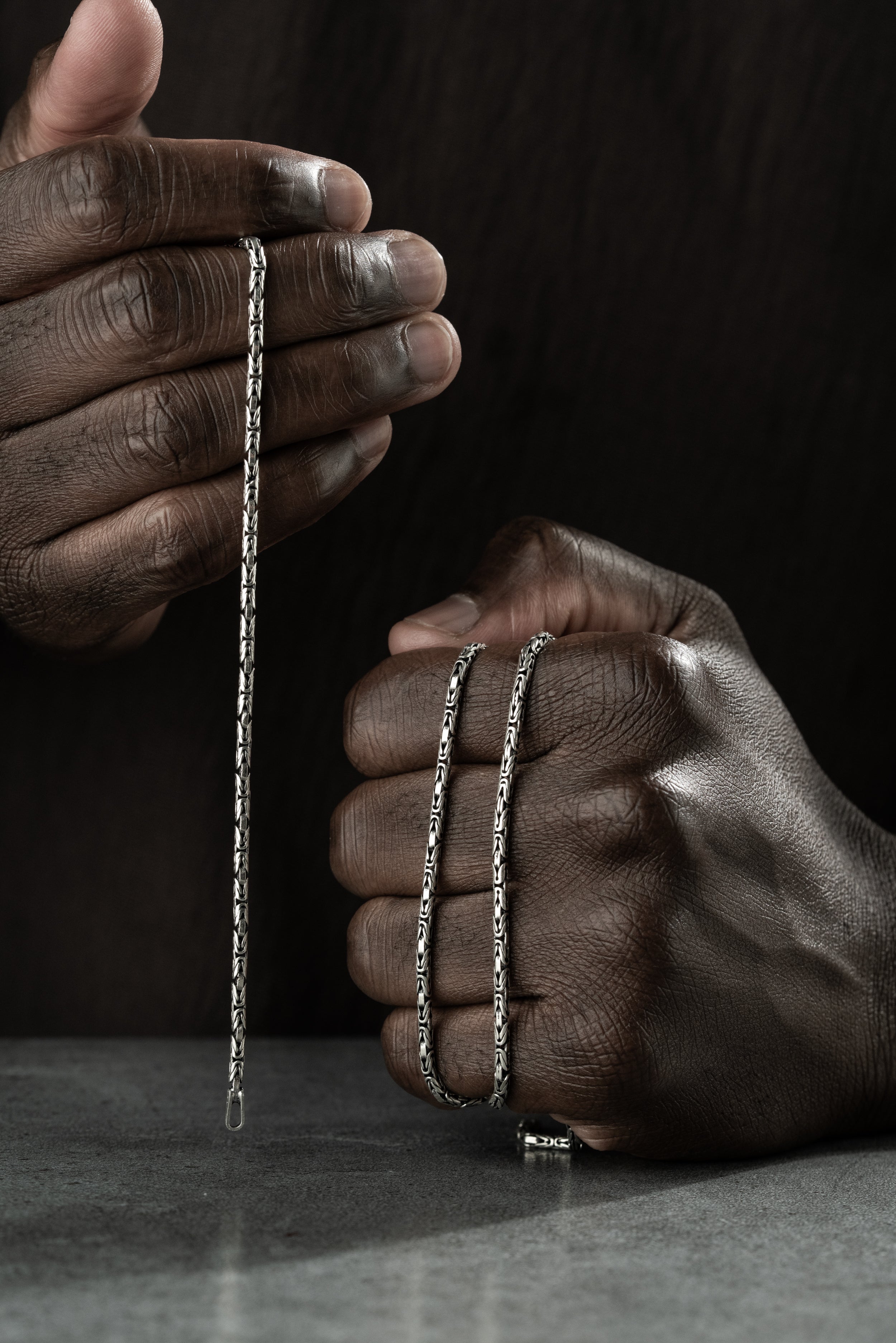 OVAL KÖNIGSKETTE 2MM SET | 925 SILBER.