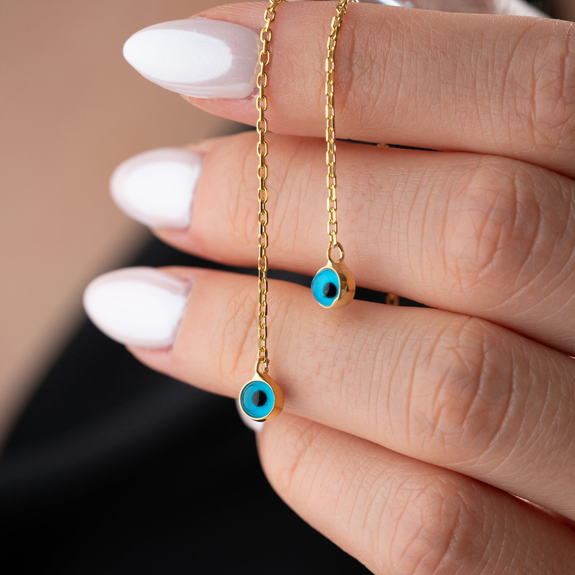 NAZAR HÄNGEND OHRRING | 925 SILBER