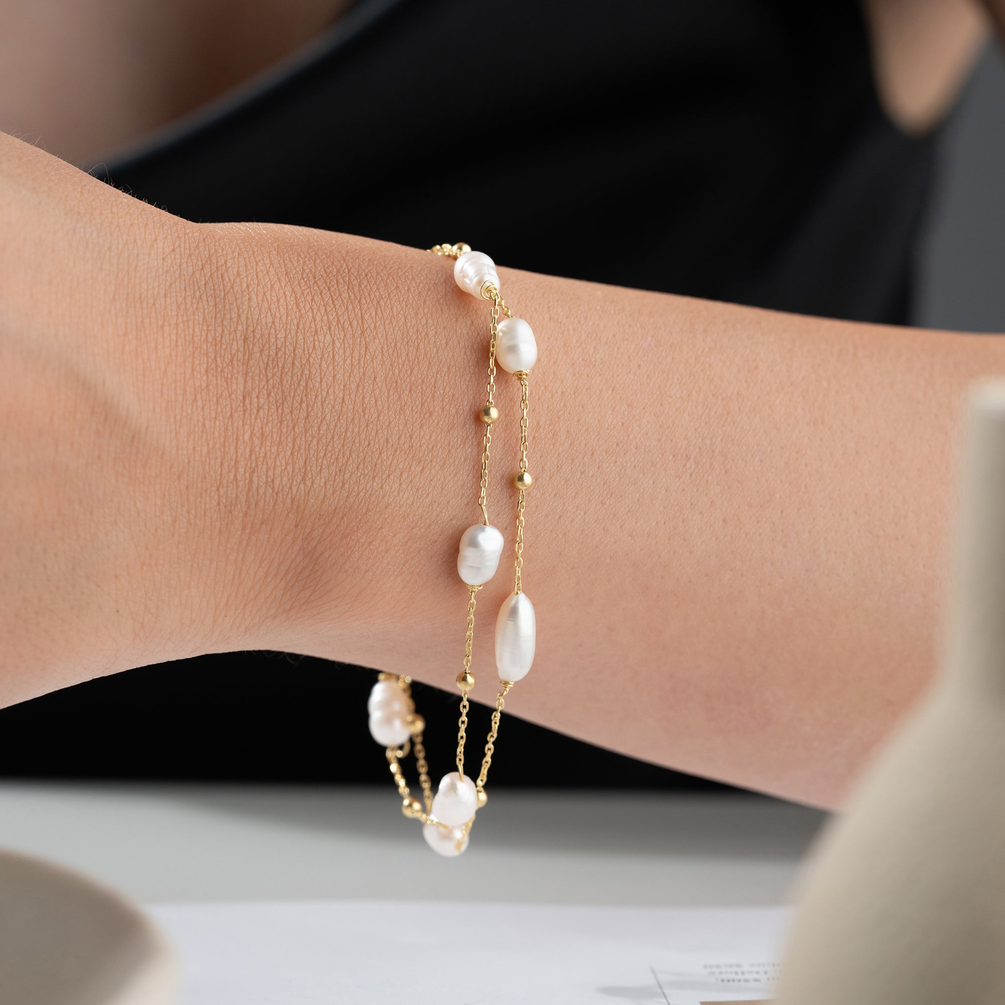 NIAA PEARL ARMBAND | 925 SILBER