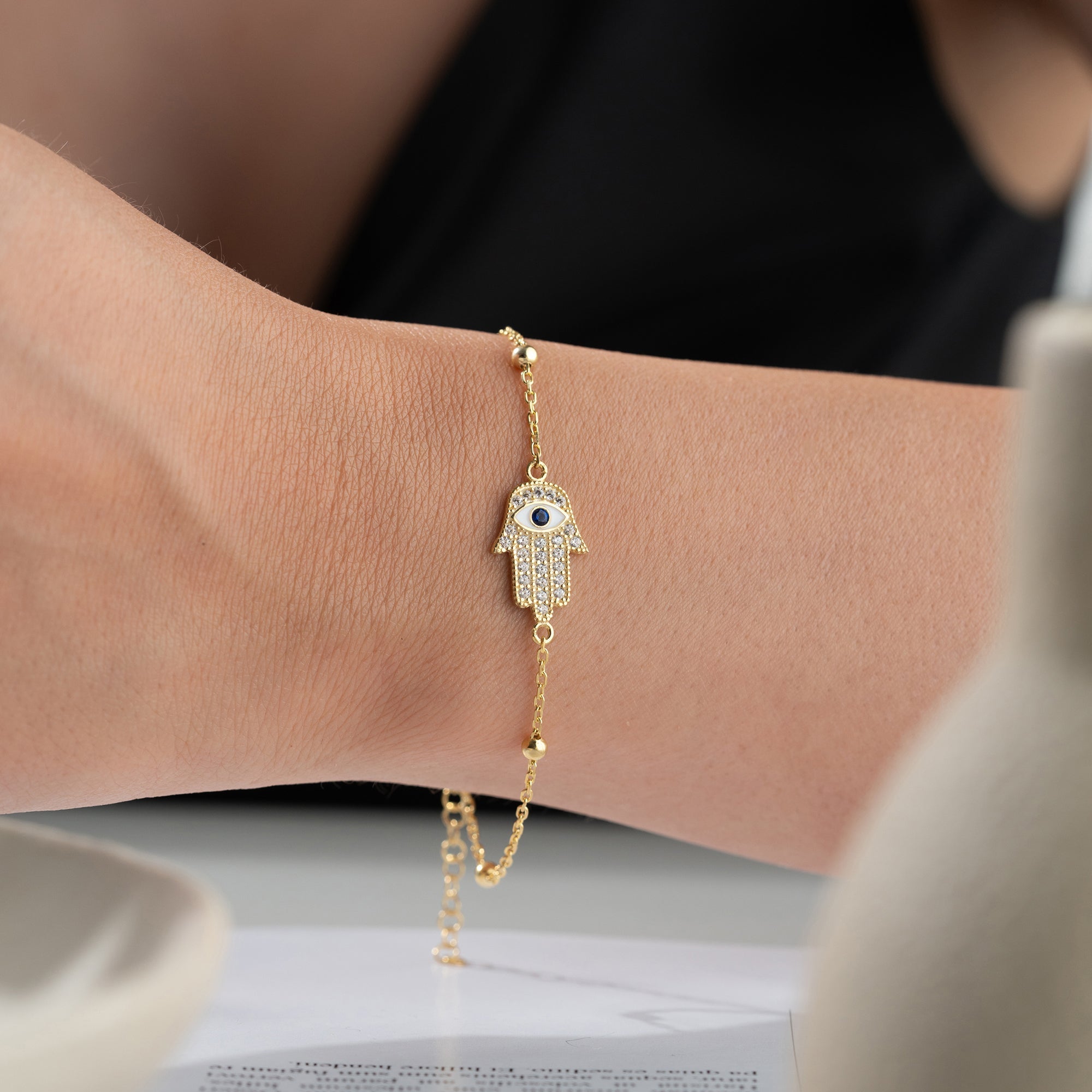 FATIMAS HAND DORIKA ARMBAND | 925 SILBER