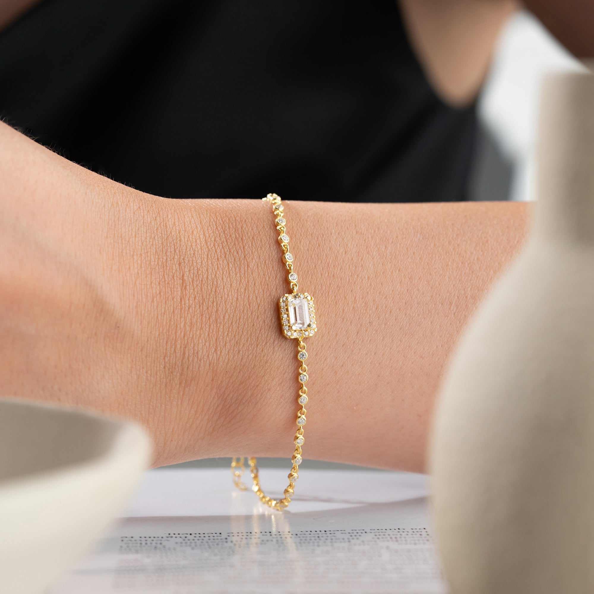 LEOS BAGUETTE ARMBAND | 925 SILBER