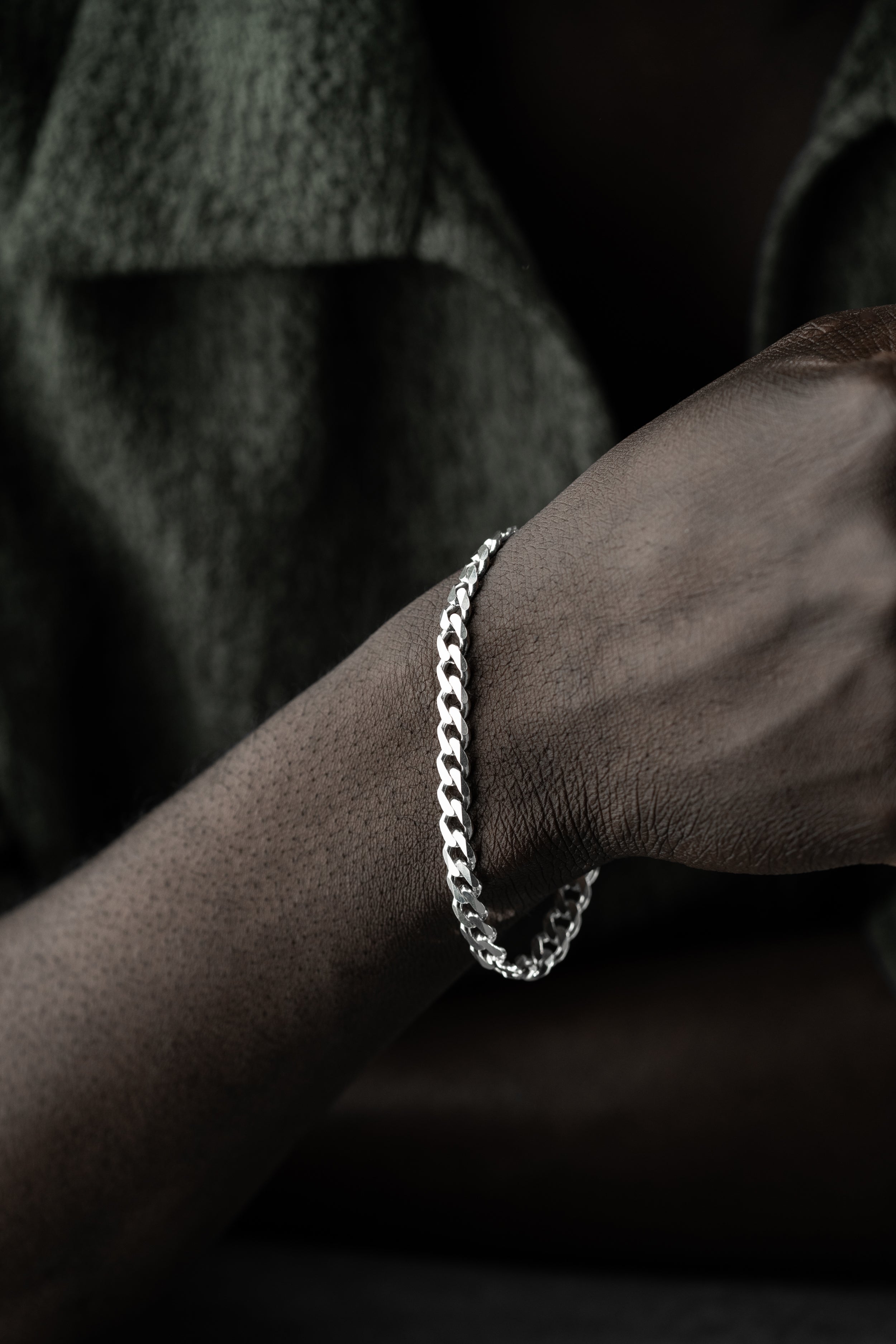 PANZER ARMBAND 5MM | 925 SILBER.