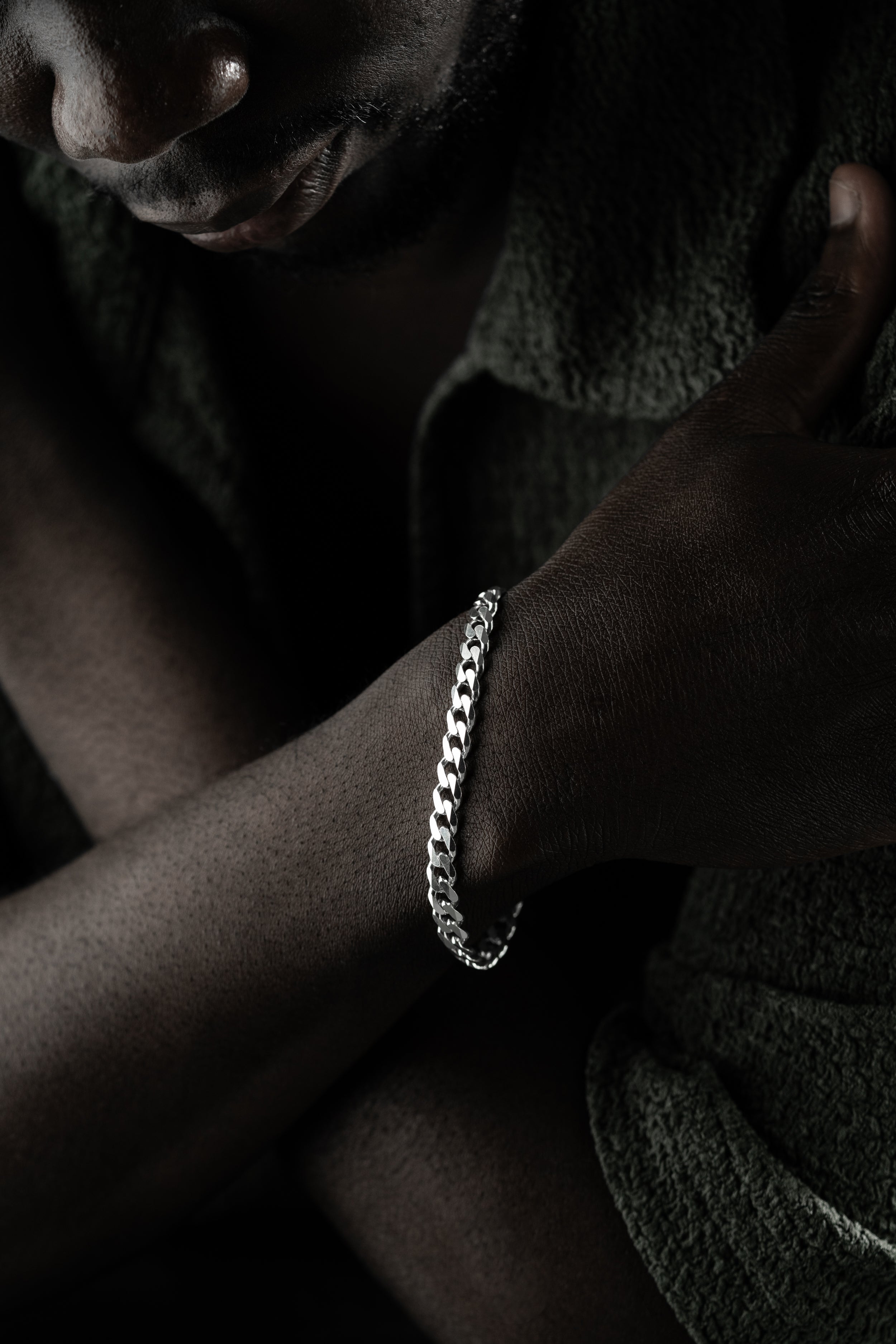 PANZER ARMBAND 5MM | 925 SILBER.