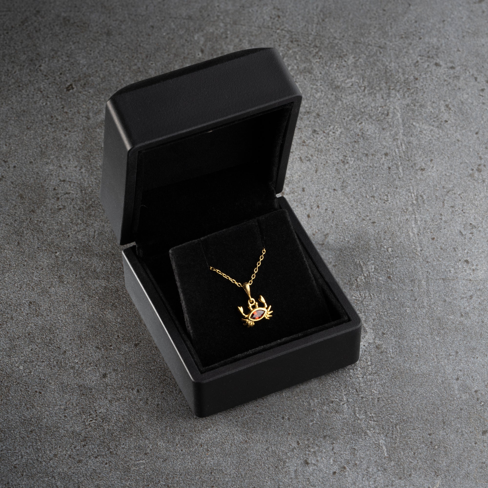 ZIRKONIA KREBS HALSKETTE | 925 SILBER