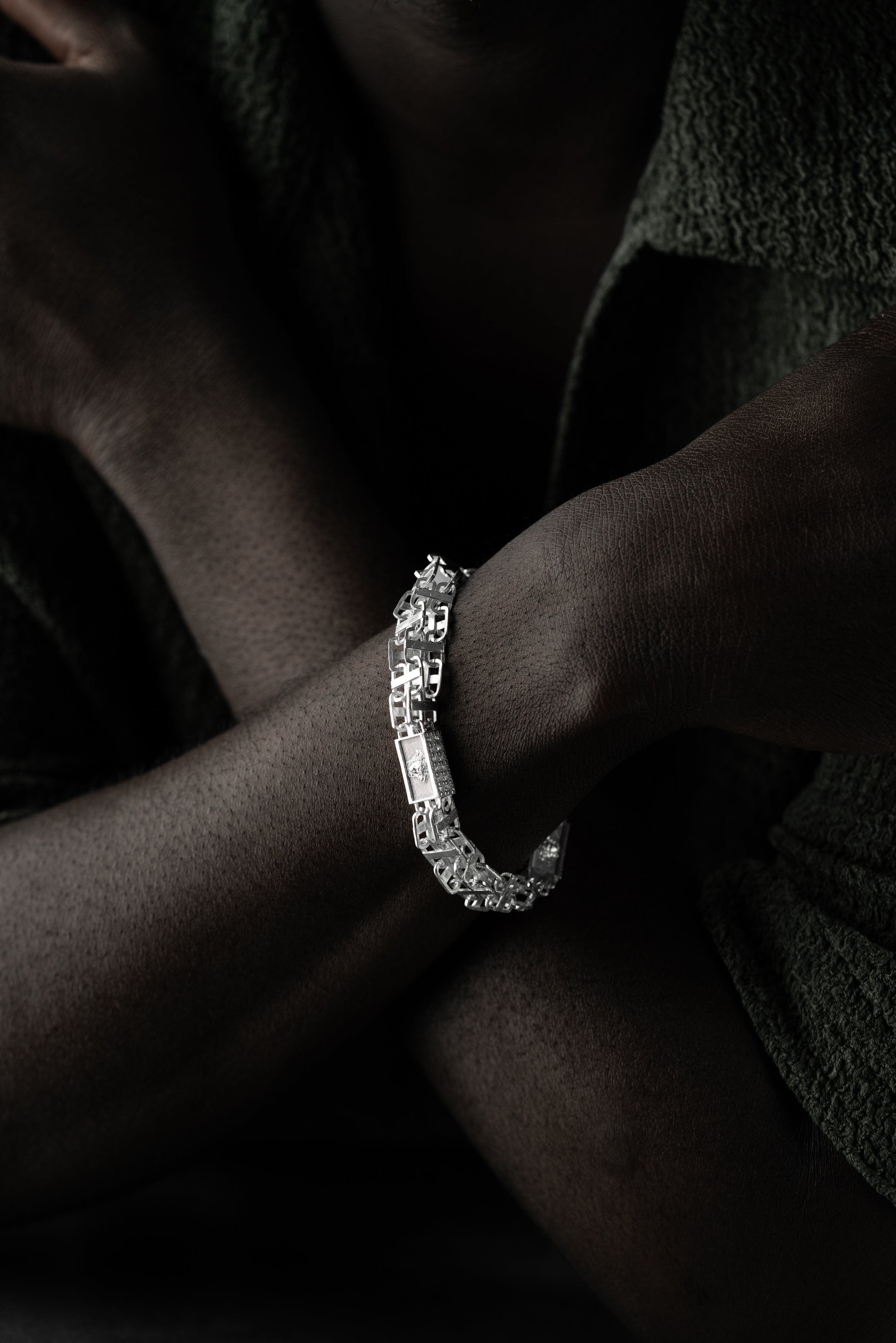 BIG KÄFIG ARMBAND | 925 SILBER..