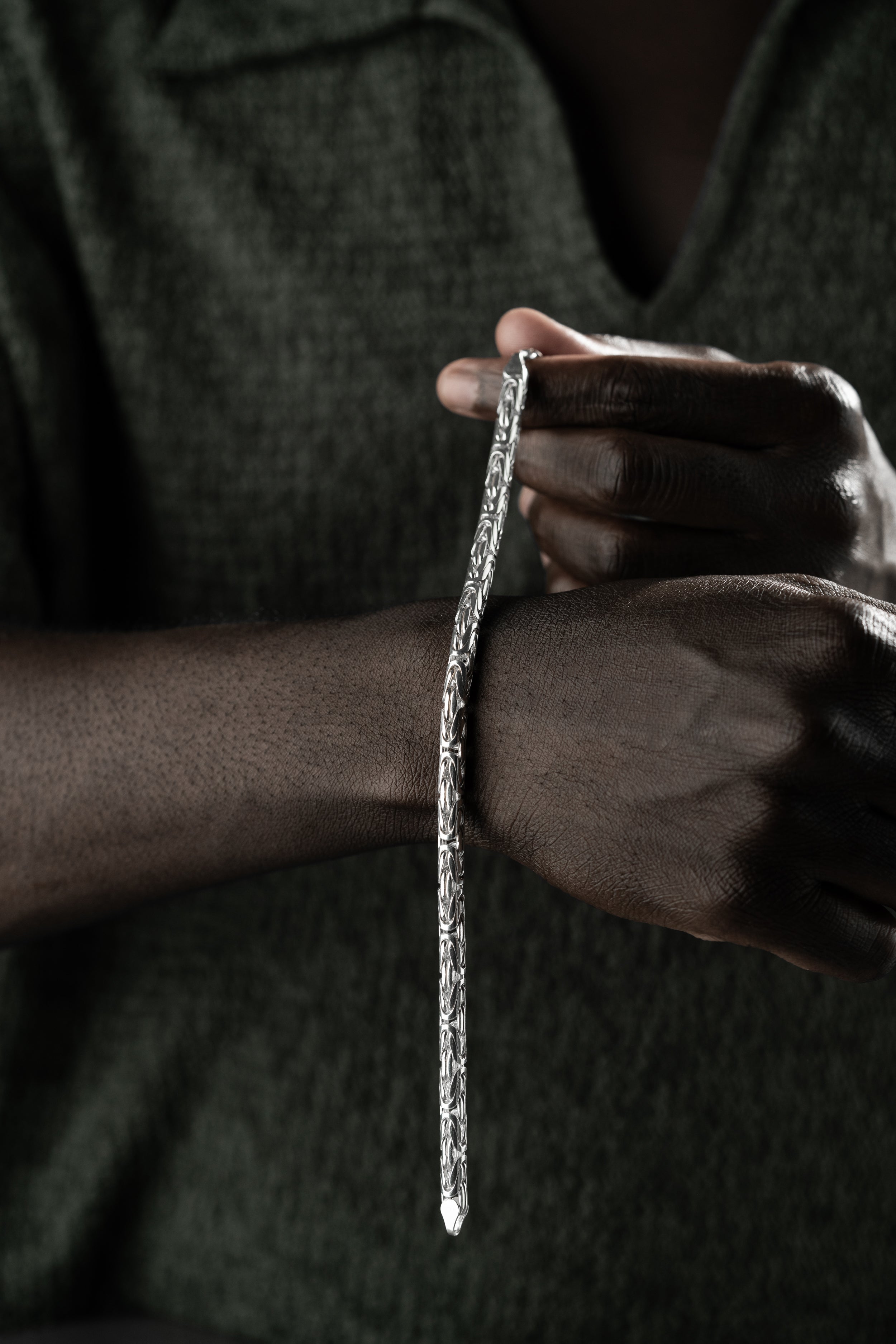 KÖNIGSARMBAND OVAL 5MM | 925 SILBER.