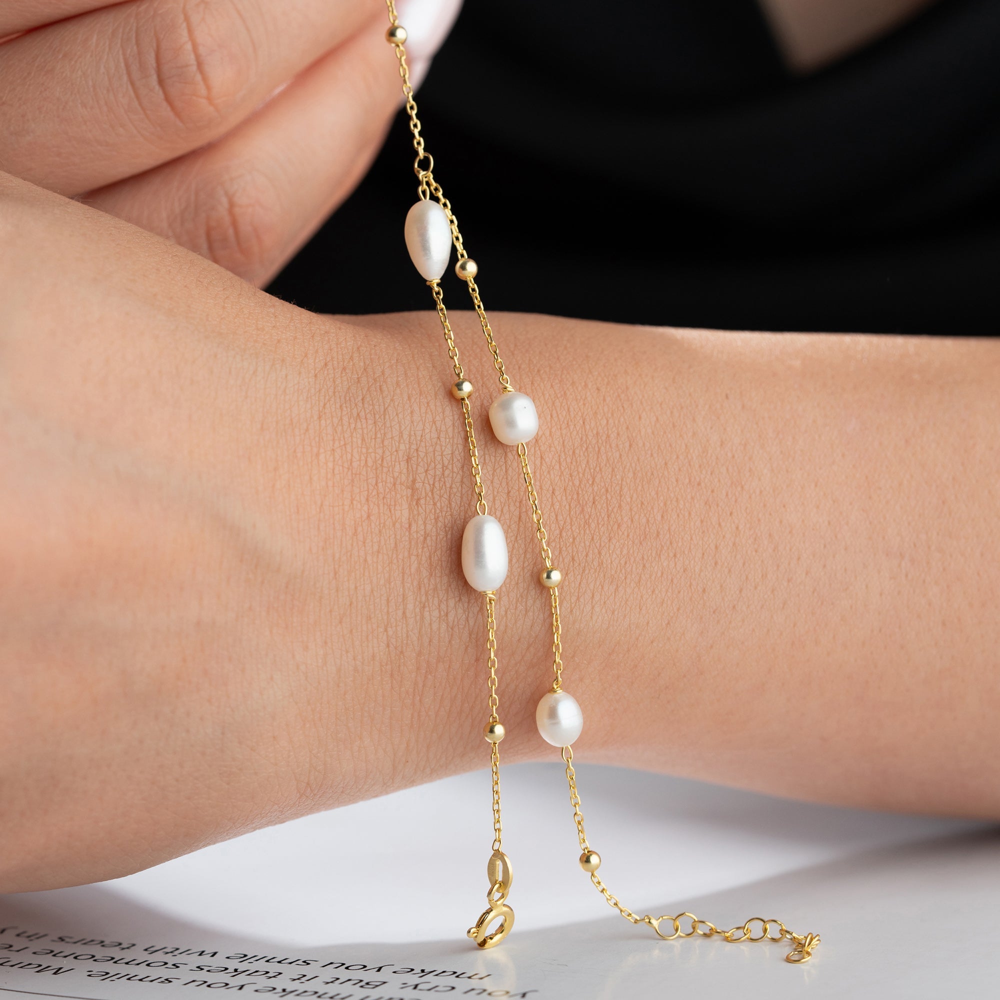 ELIVA PEARL HANDKETTE | 925 SILBER