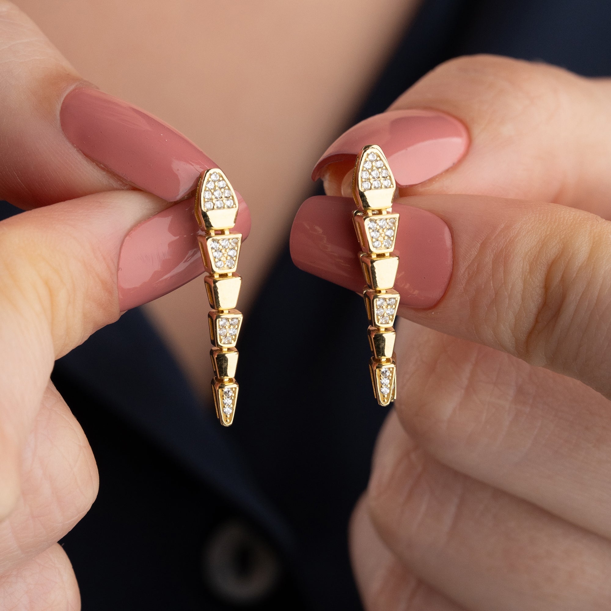 SNAKE OHRRINGE | 925 SILBER