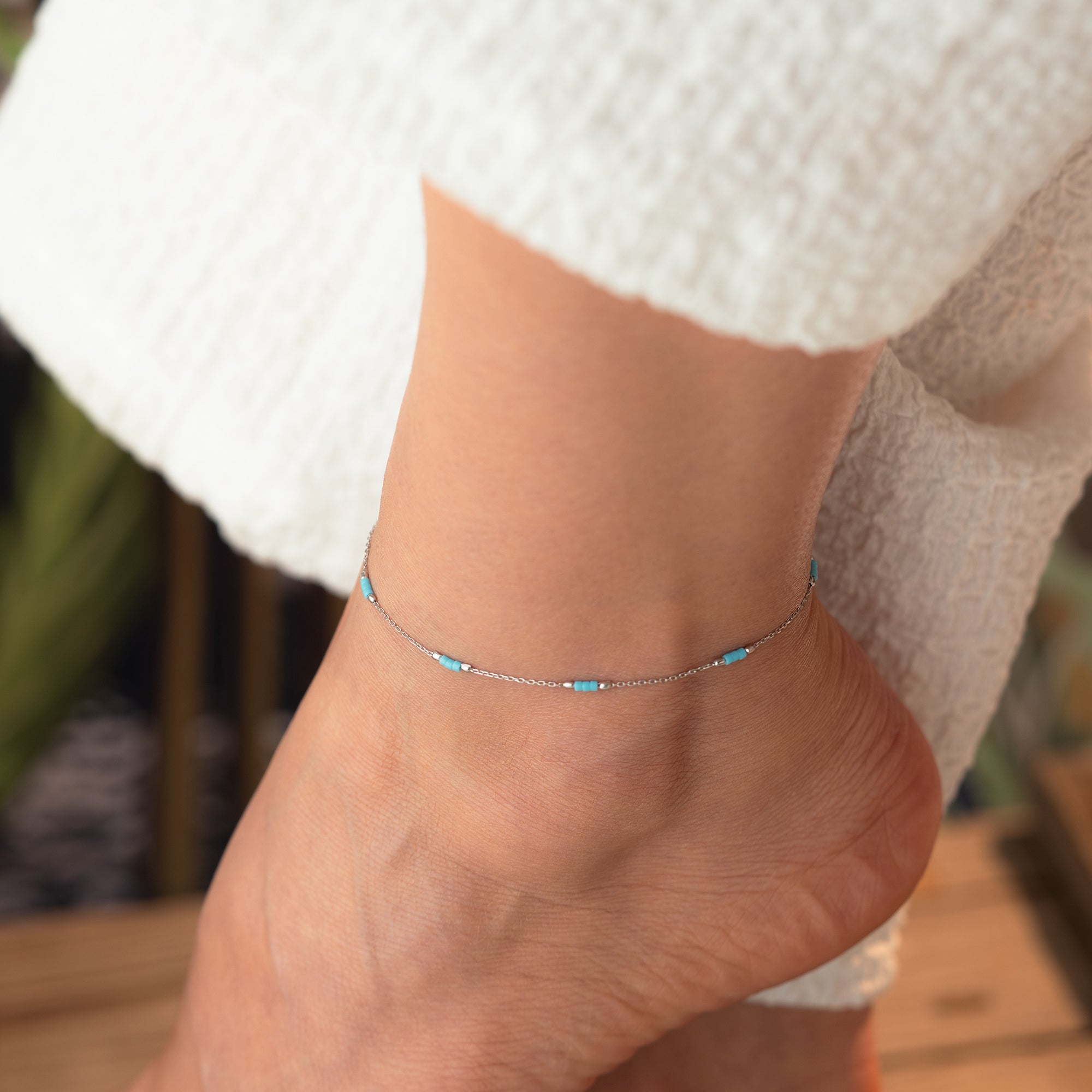 TURQELLE FUSSKETTE | 925 SILBER.