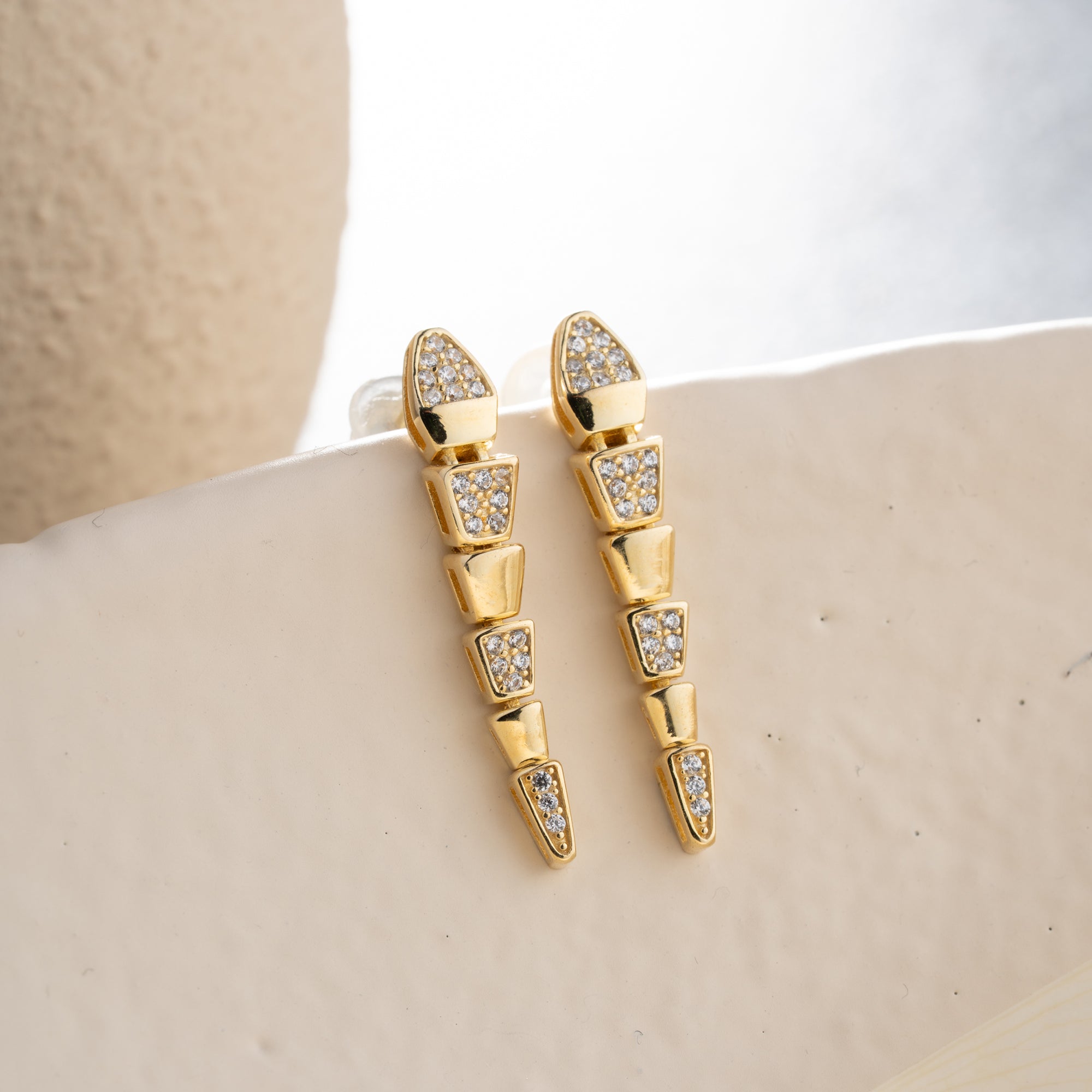 SNAKE OHRRINGE | 925 SILBER