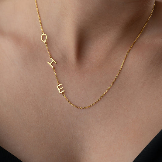 3ER BUCHSTABEN KETTE | 925 SILBER