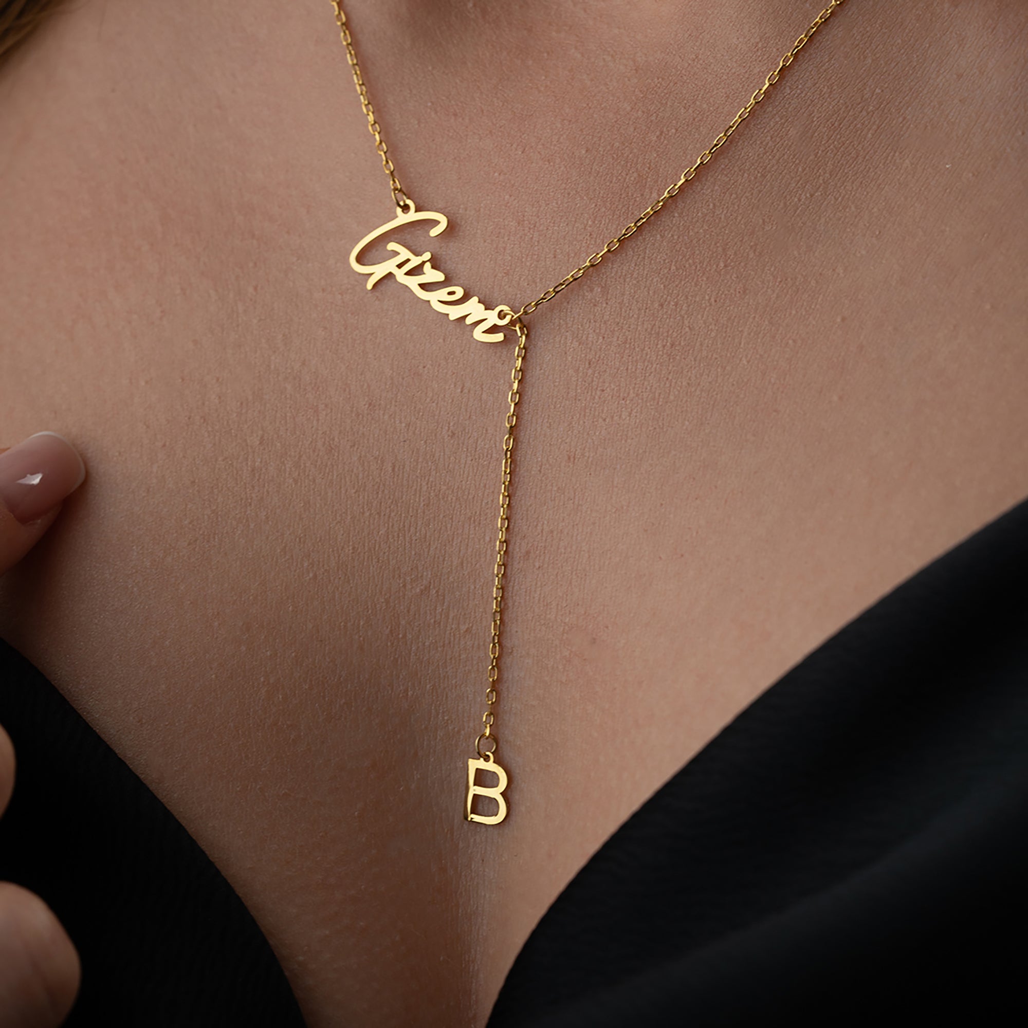 RIU Y NAMENS KETTE | 925 SILBER