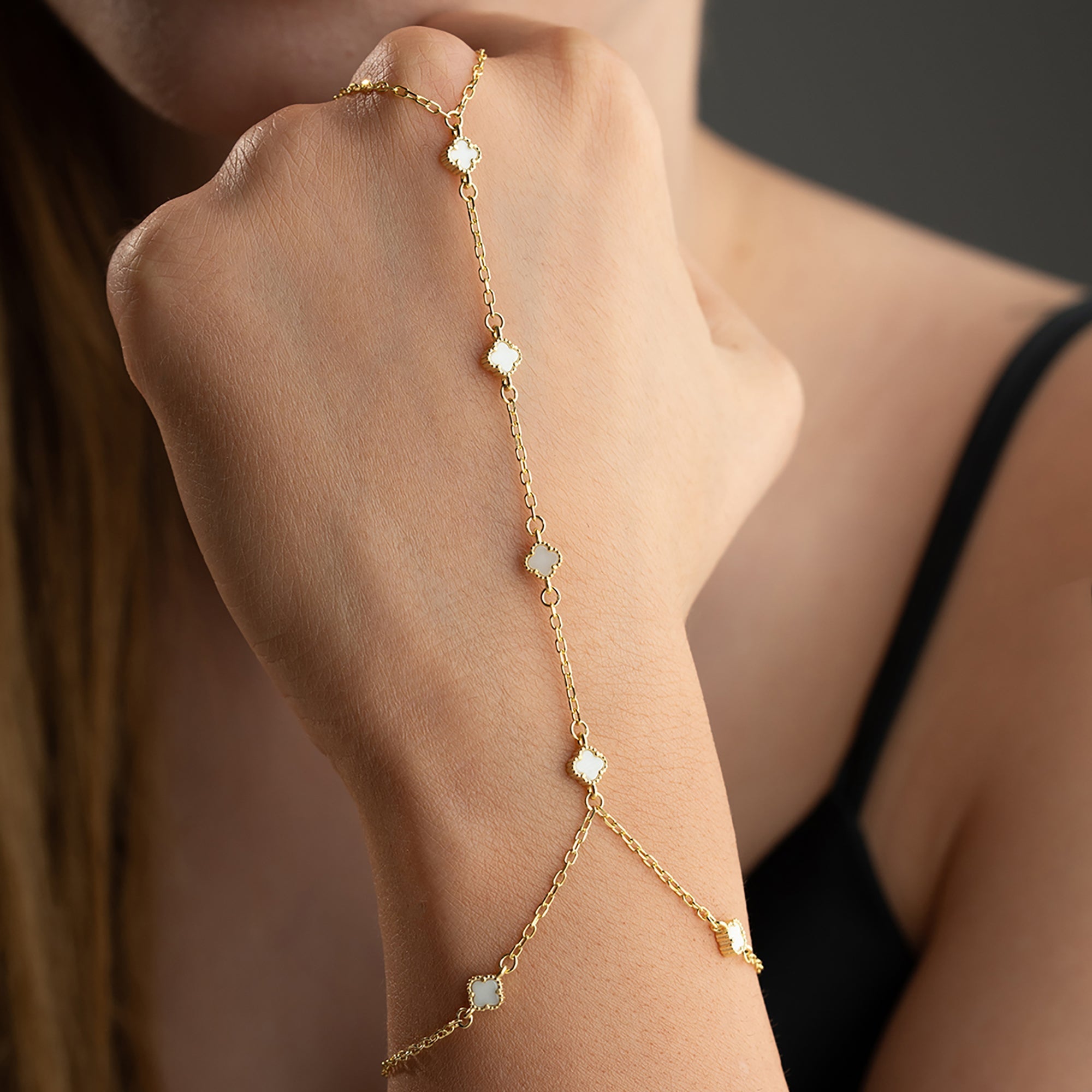 MINI KLEE WHITE HANDKETTE | 925 SILBER