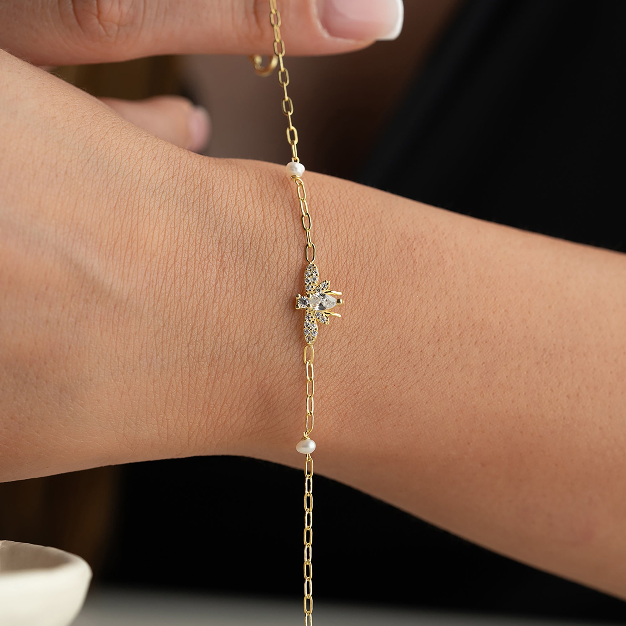 PEARL MIA ARMBAND | 925 SILBER