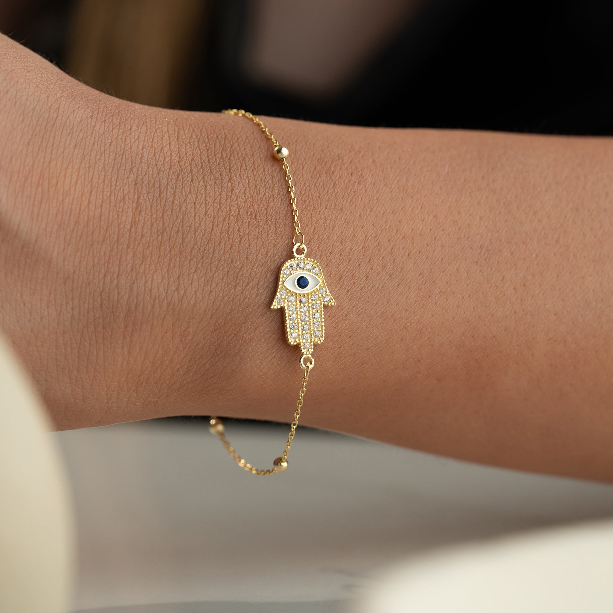 FATIMAS HAND LEIRA ARMBAND | 925 SILBER