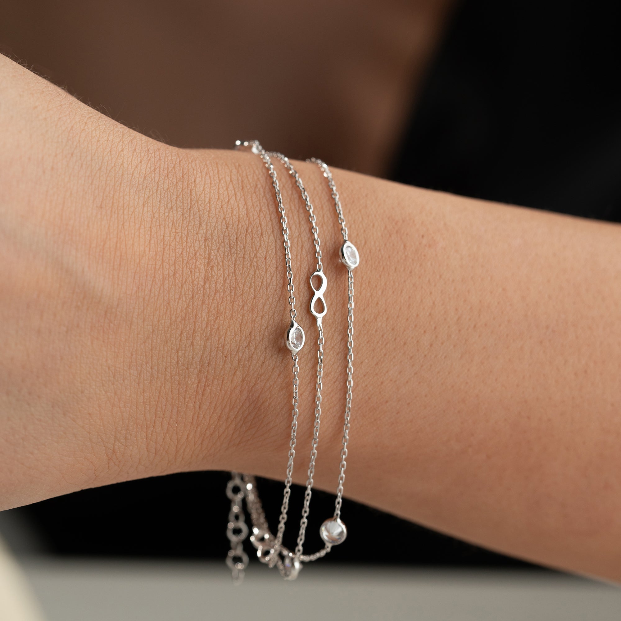 INFINITY STONE ARMBAND | 925 SILBER