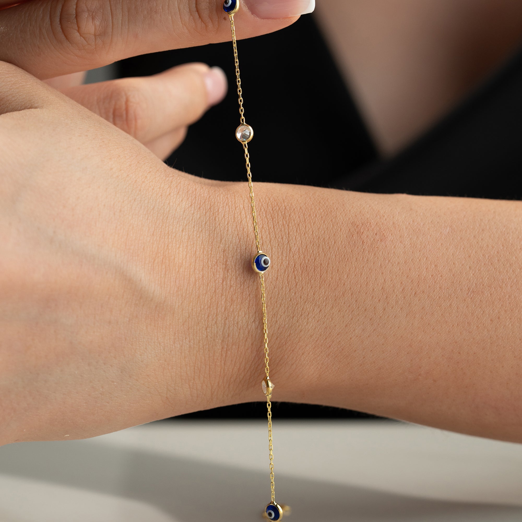 NAZAR X STONE ARMBAND | 925 SILBER