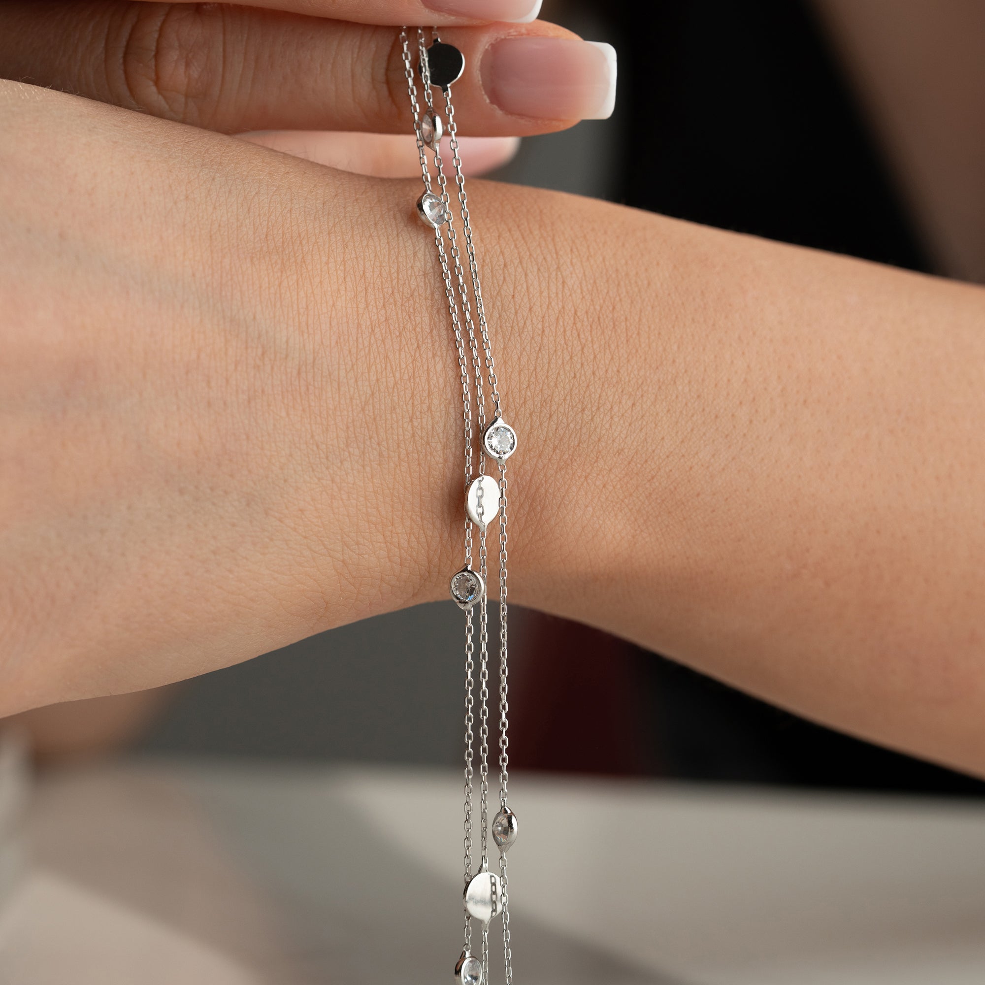VOHO STONE ARMBAND | 925 SILBER