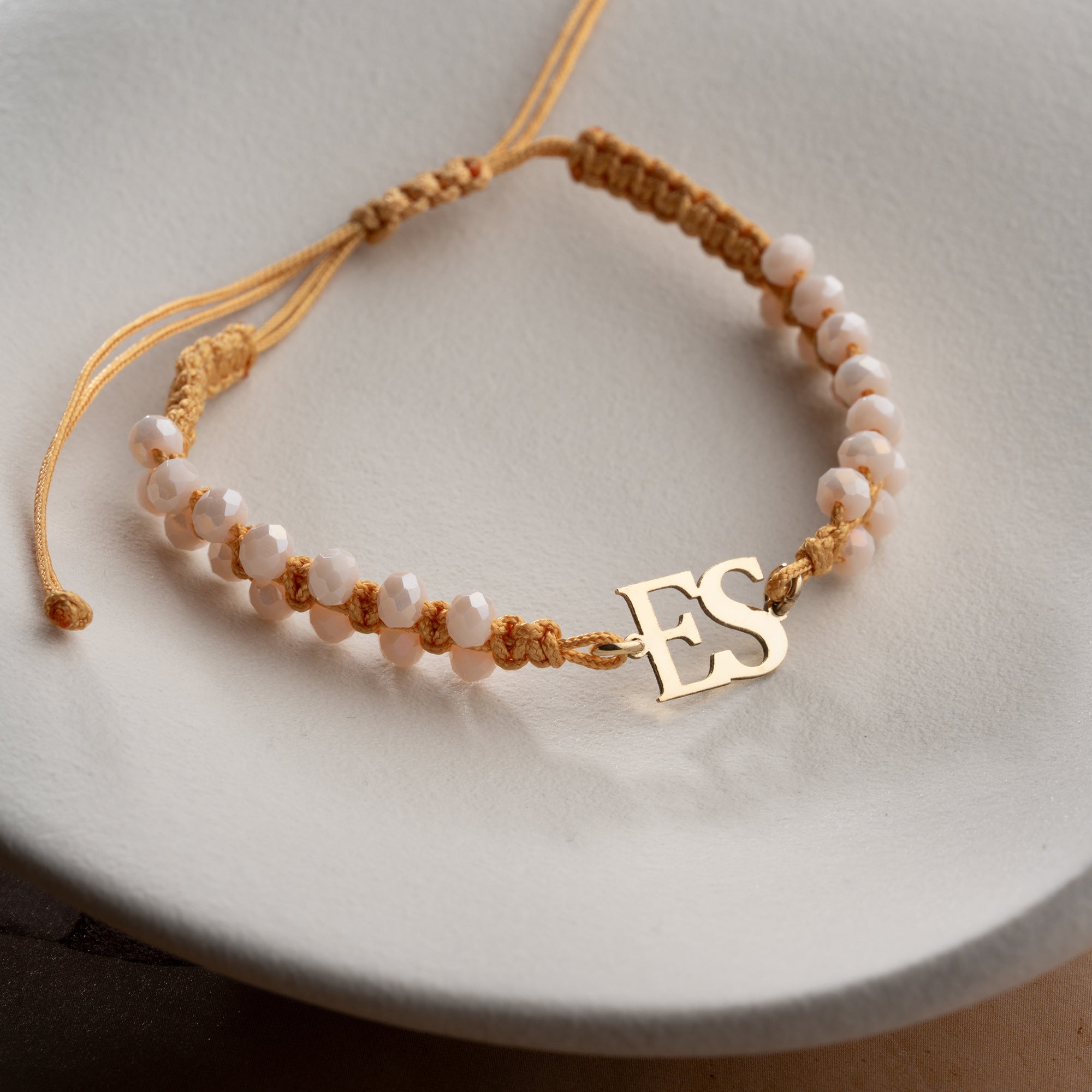 VIOLET INITIALEN ARMBAND | 925 SILBER