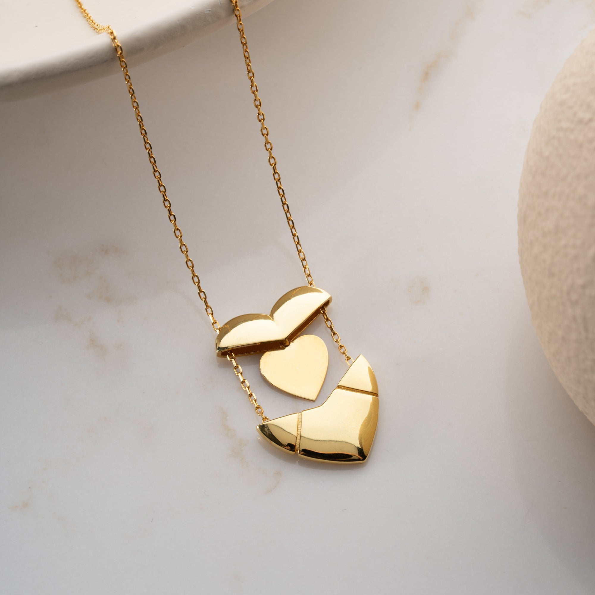 HERZ GRAVUR HALSKETTE | 925 SILBER