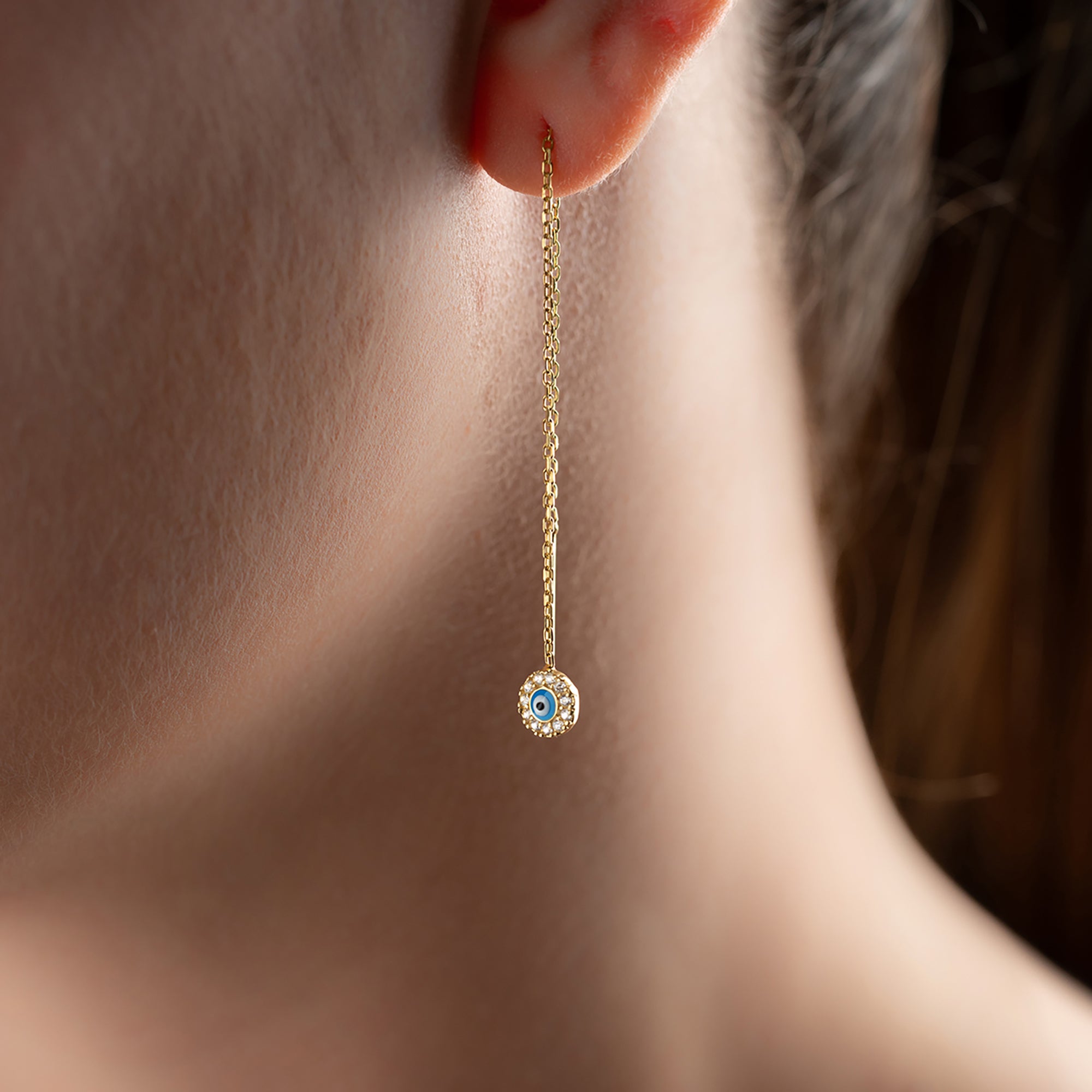 MEE NAZAR OHRRINGE | 925 SILBER