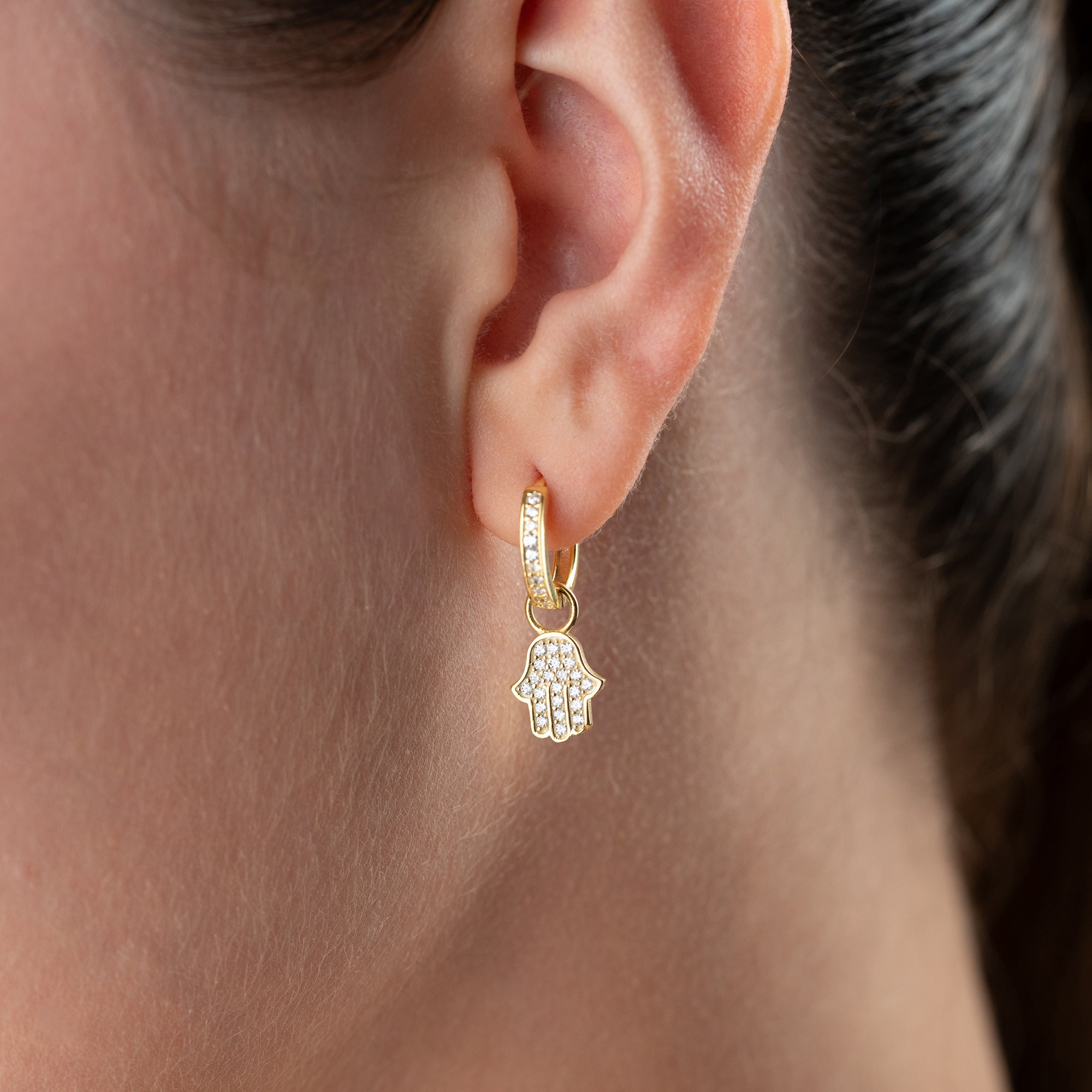 FATIMAS HAND STONE OHRRINGE | 925 SILBER