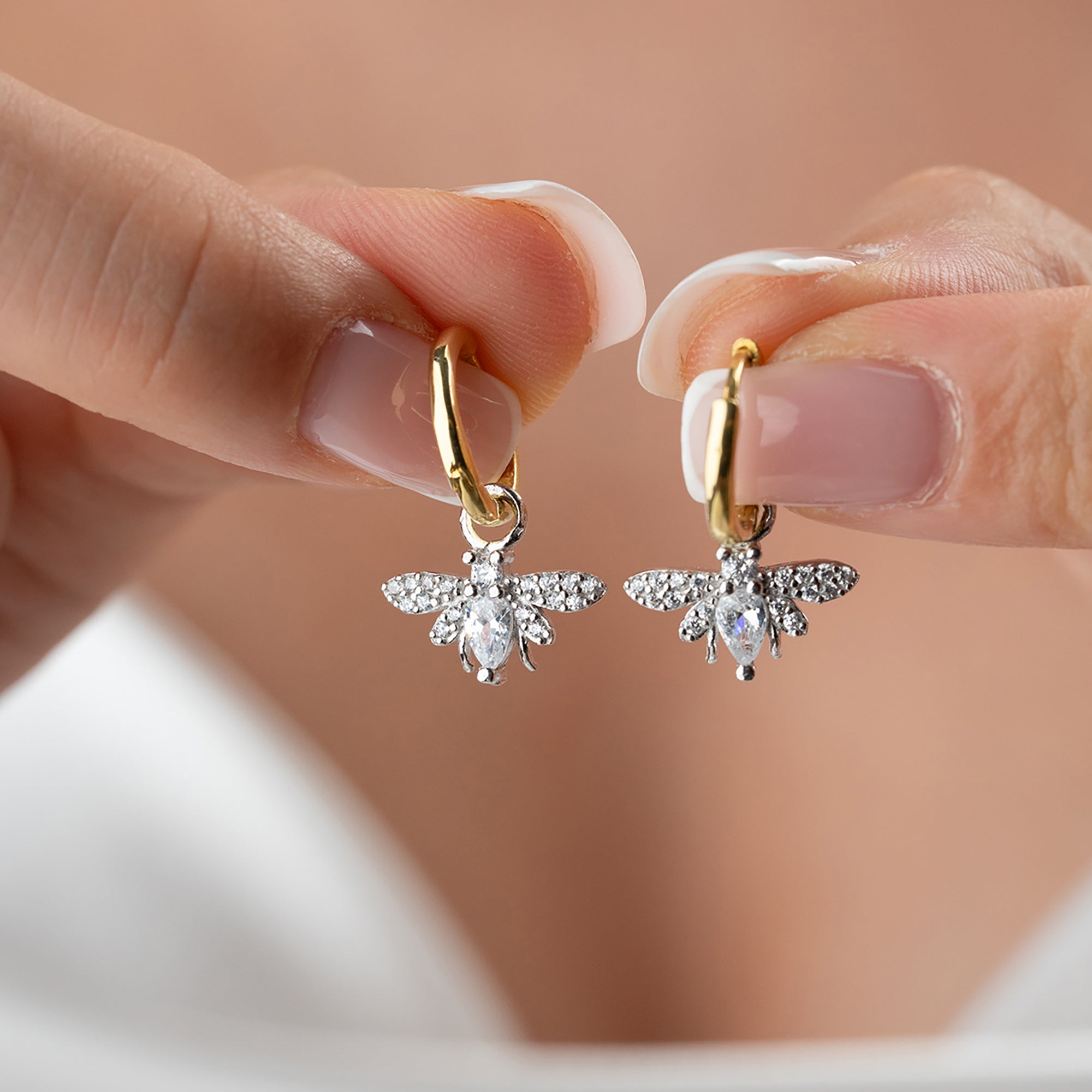 BEE PEARL OHRRINGE | 925 SILBER