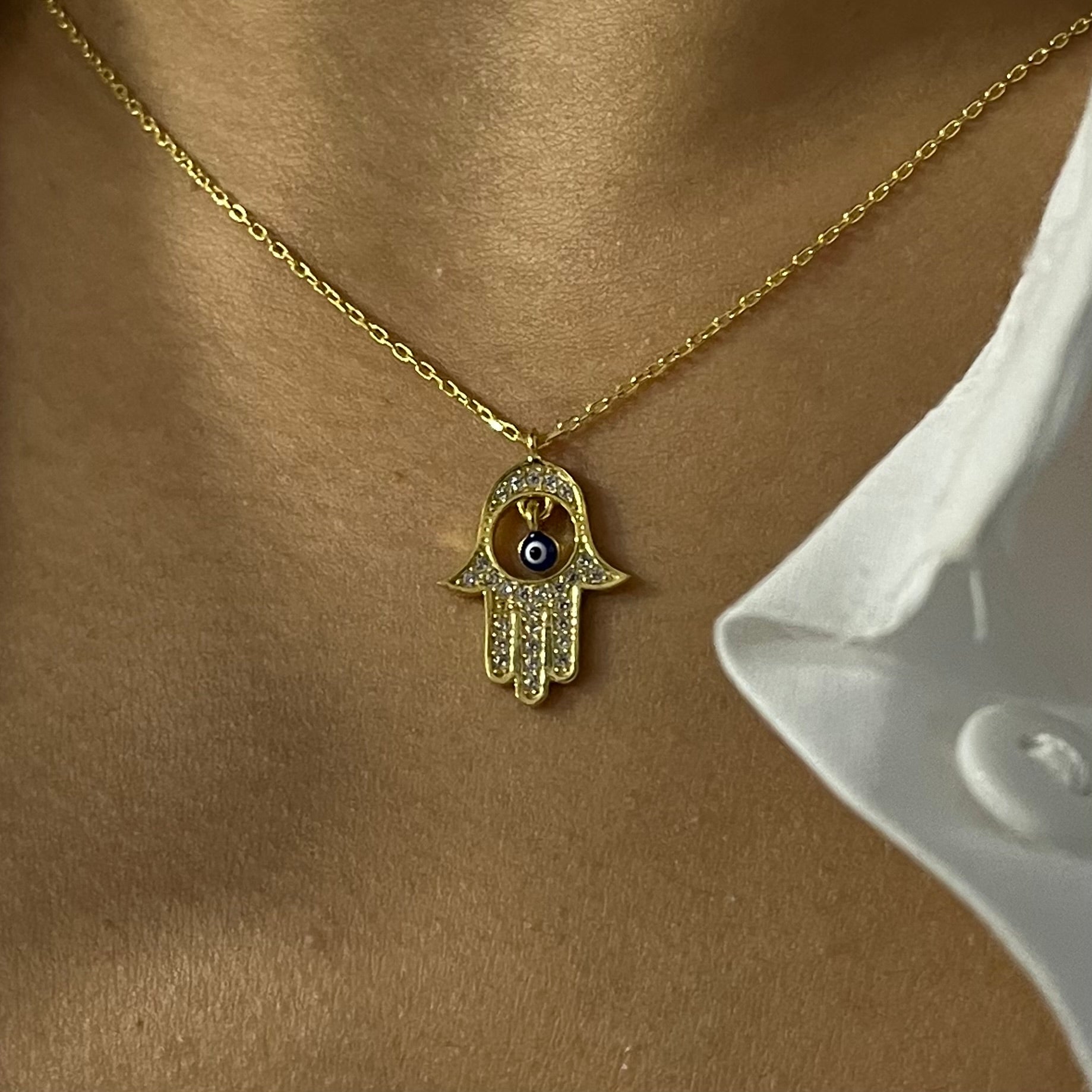 Fatima Zirkonia Kette (7071499550765)