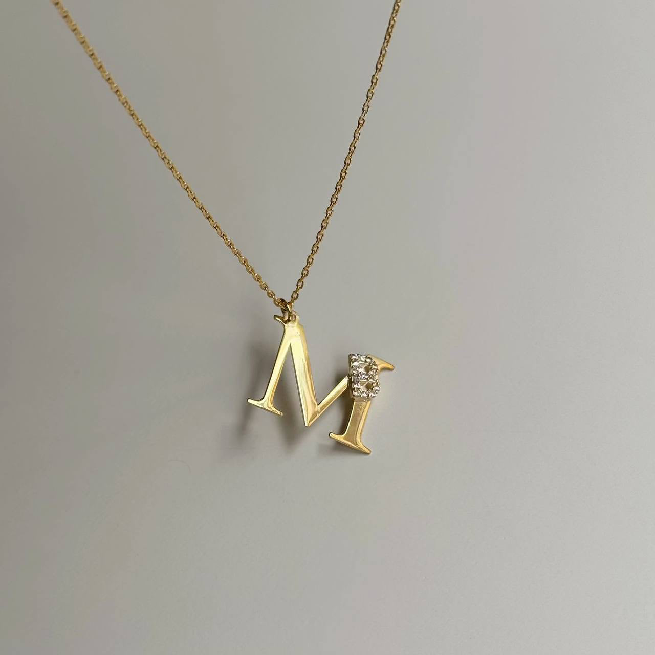 INITIALEN COMBO HALSKETTE | 925 SILBER