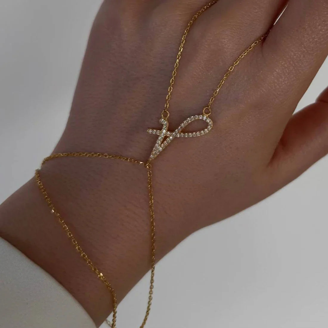 BUCHSTABEN HANDKETTE | 925 SILBER