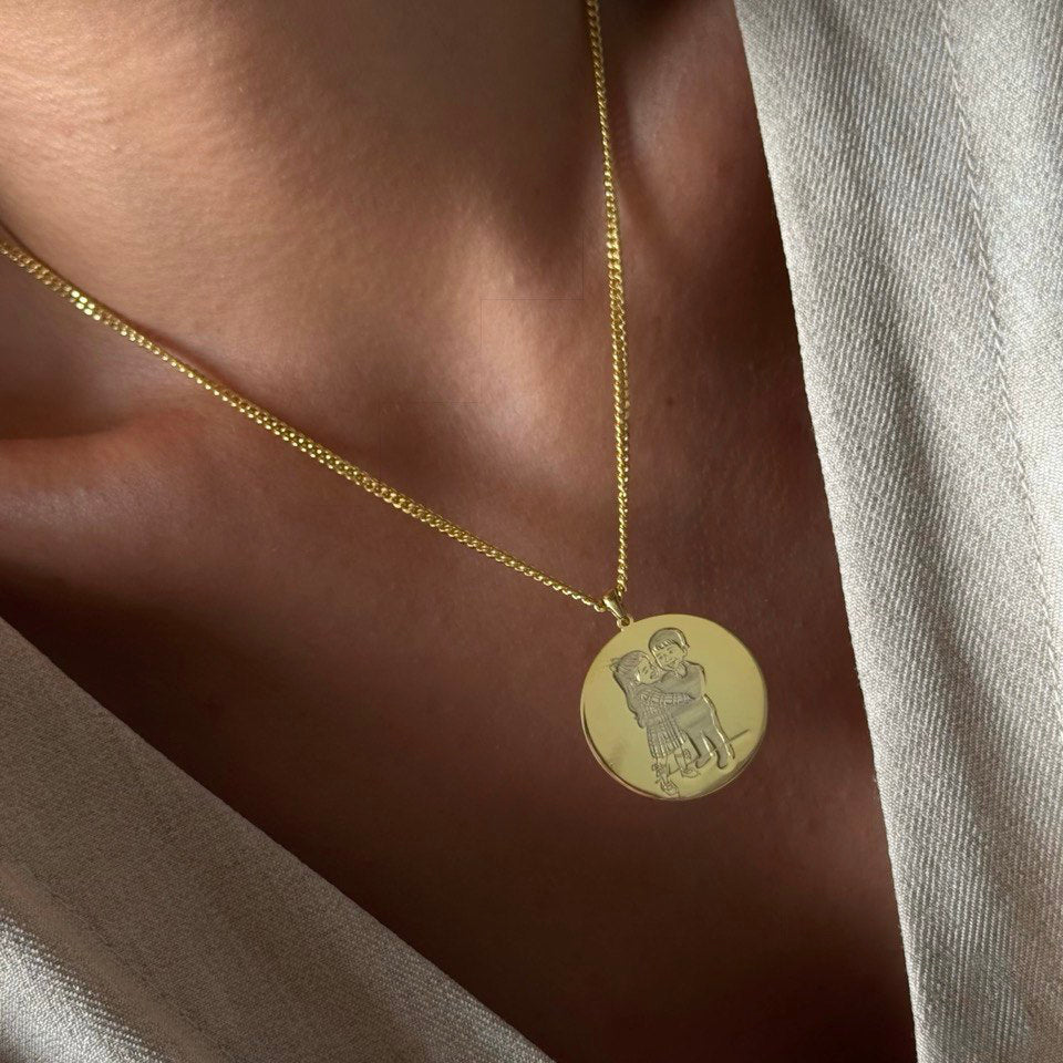 PHOTO GRAVUR KETTE | 925 SILBER