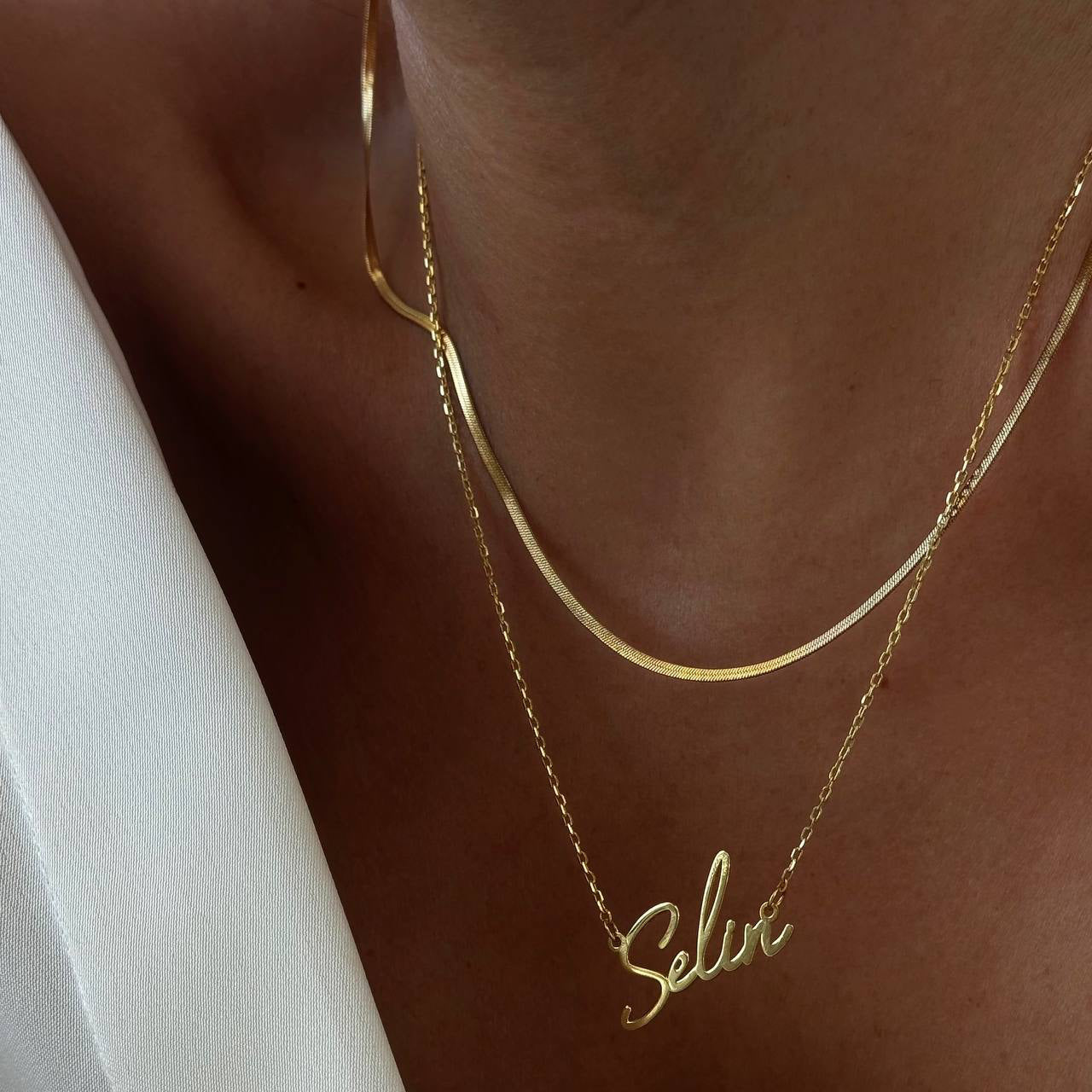 NAMENSKETTE SCHRIFTART CAPETOWN | 925 SILBER