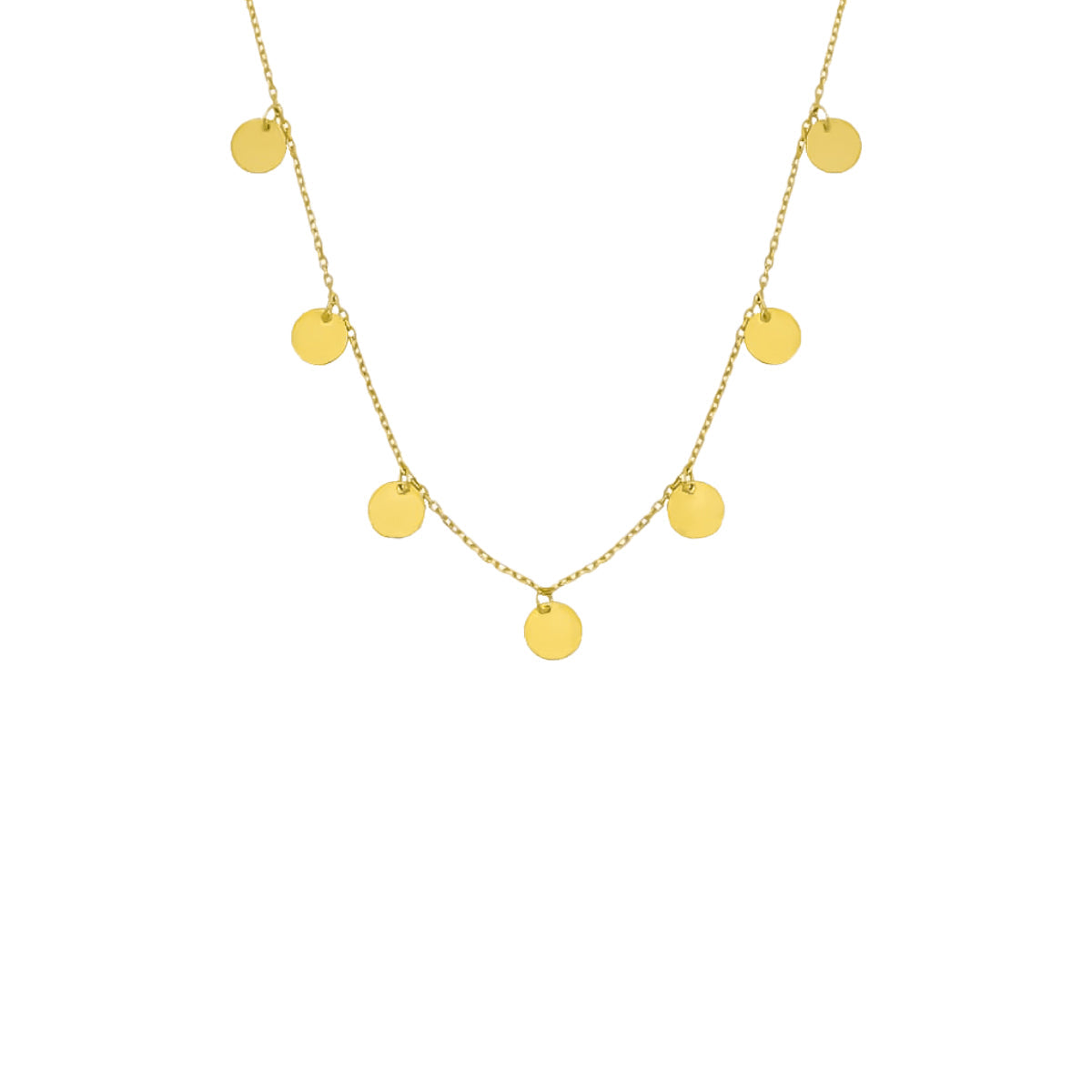 Multi Coin Necklace (7017620897837)