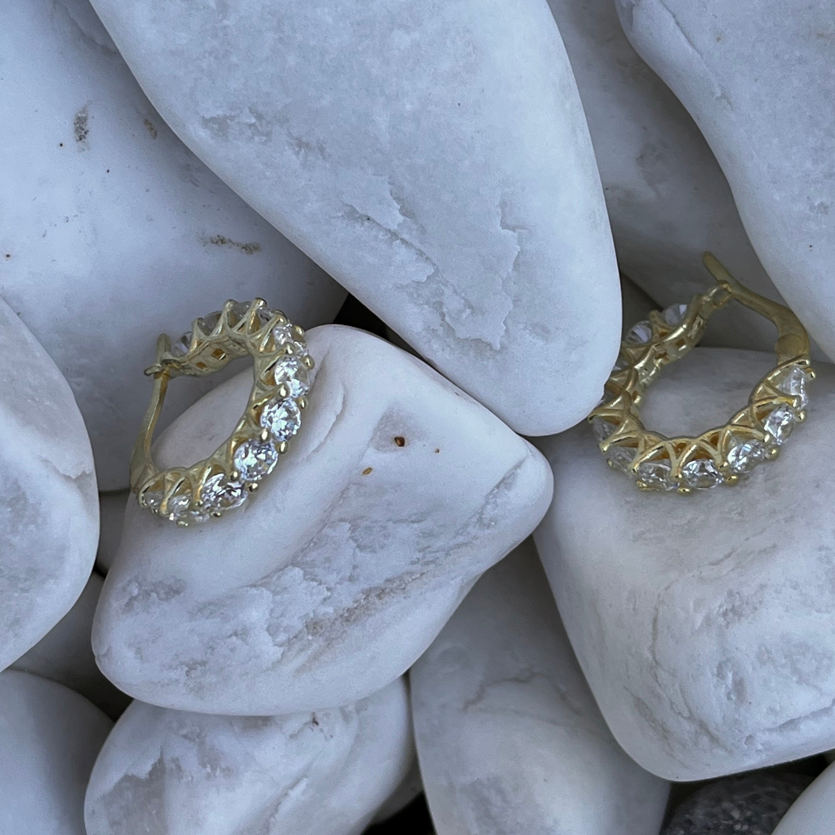 Gefüllt mit Steinen Ohrringe II (7139600695341)